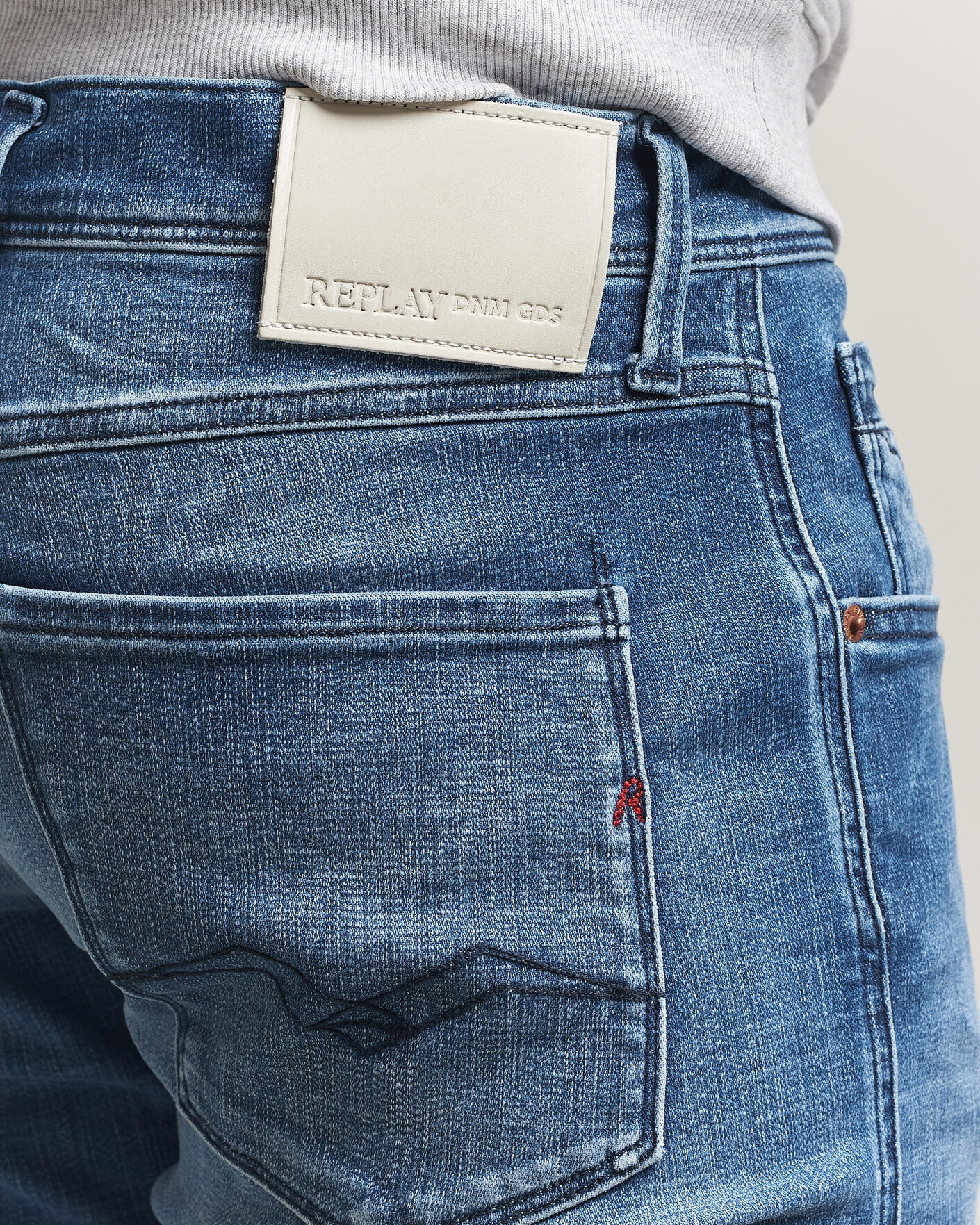 Uomini | Jeans | Replay | Anbass Hyperflex Matrix Jeans Medium Blue