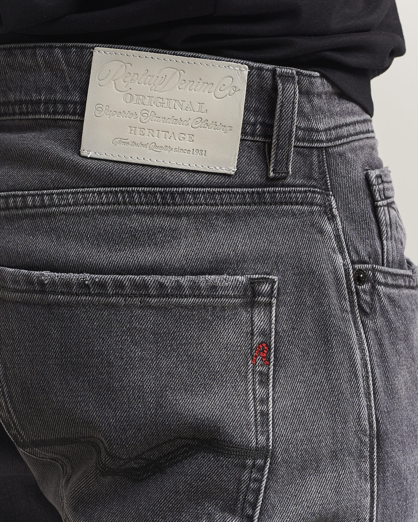 Uomini | Pantaloni | Replay | Rocco Comfort Fit Original Jeans Washed Black