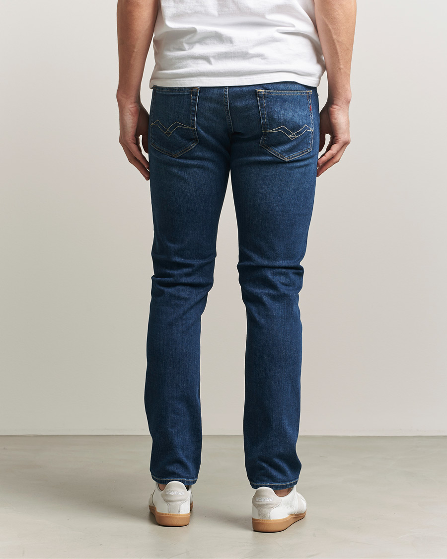 Uomini | Jeans | Replay | Grover Straight Fit Powerstretch Jeans Medium Blue