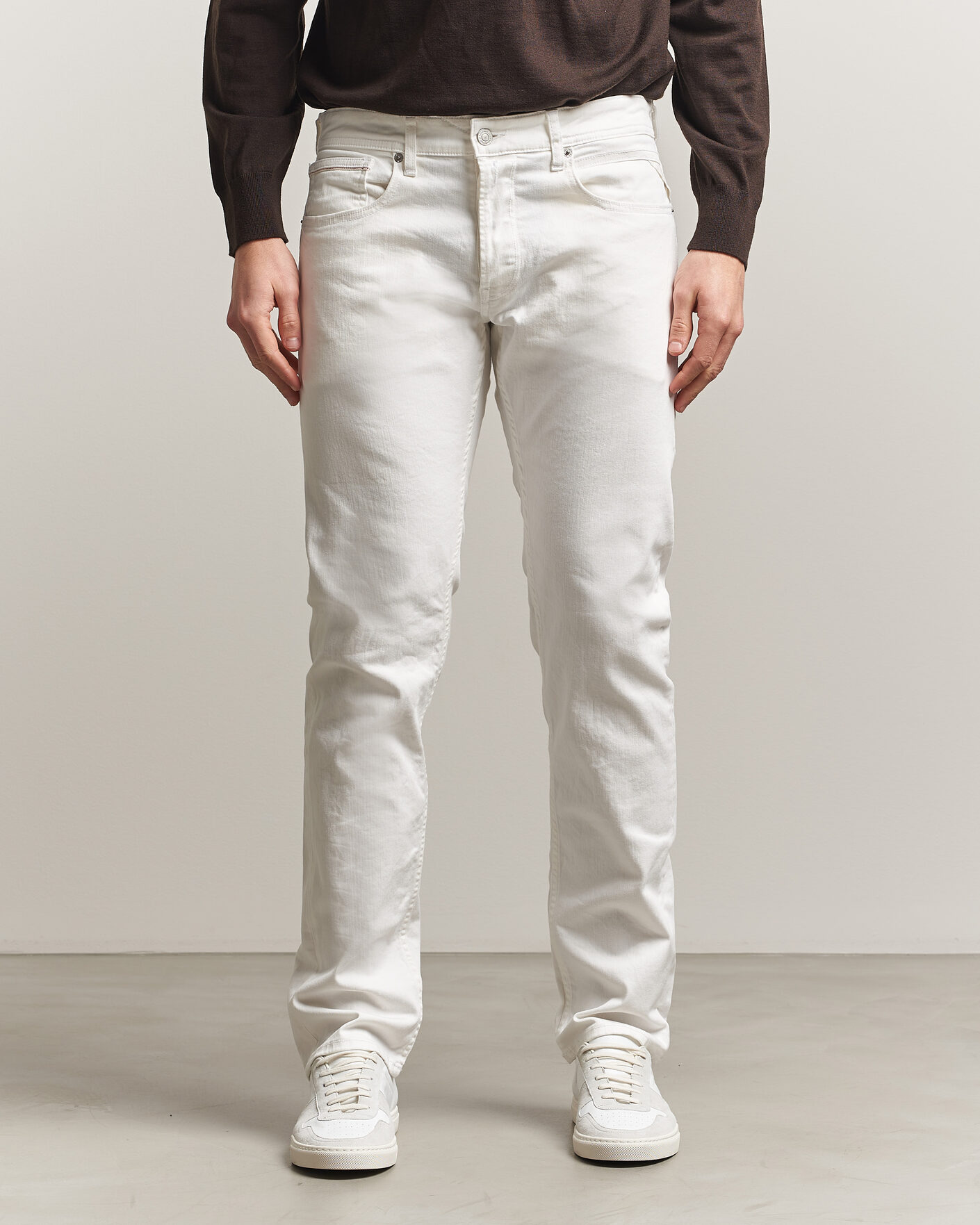 Uomini | Jeans | Replay | Grover Straight Fit Powerstretch Jeans White