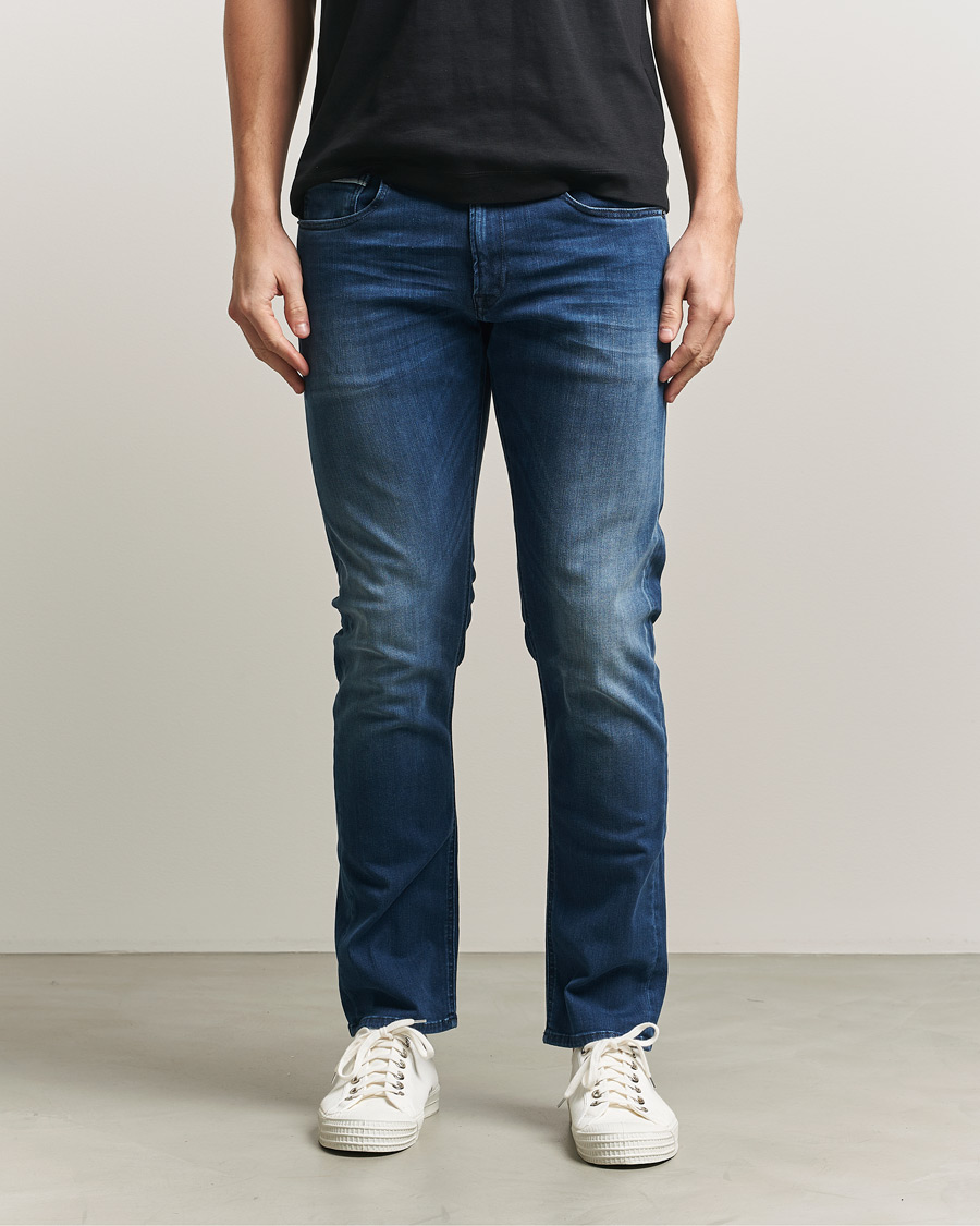 Uomini | Jeans | Replay | Grover Straight Fit Hyperflex Jeans Dark Blue