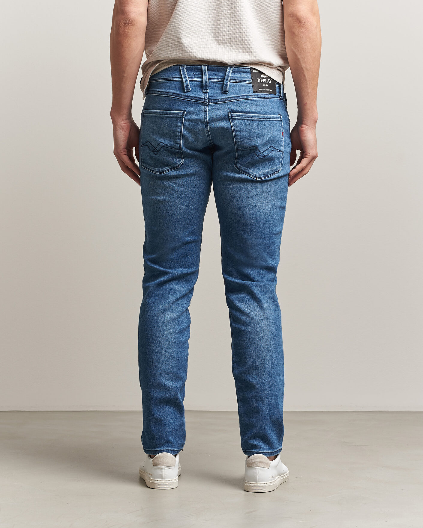 Uomini | Jeans | Replay | Anbass Powerstretch Jeans Medium Blue