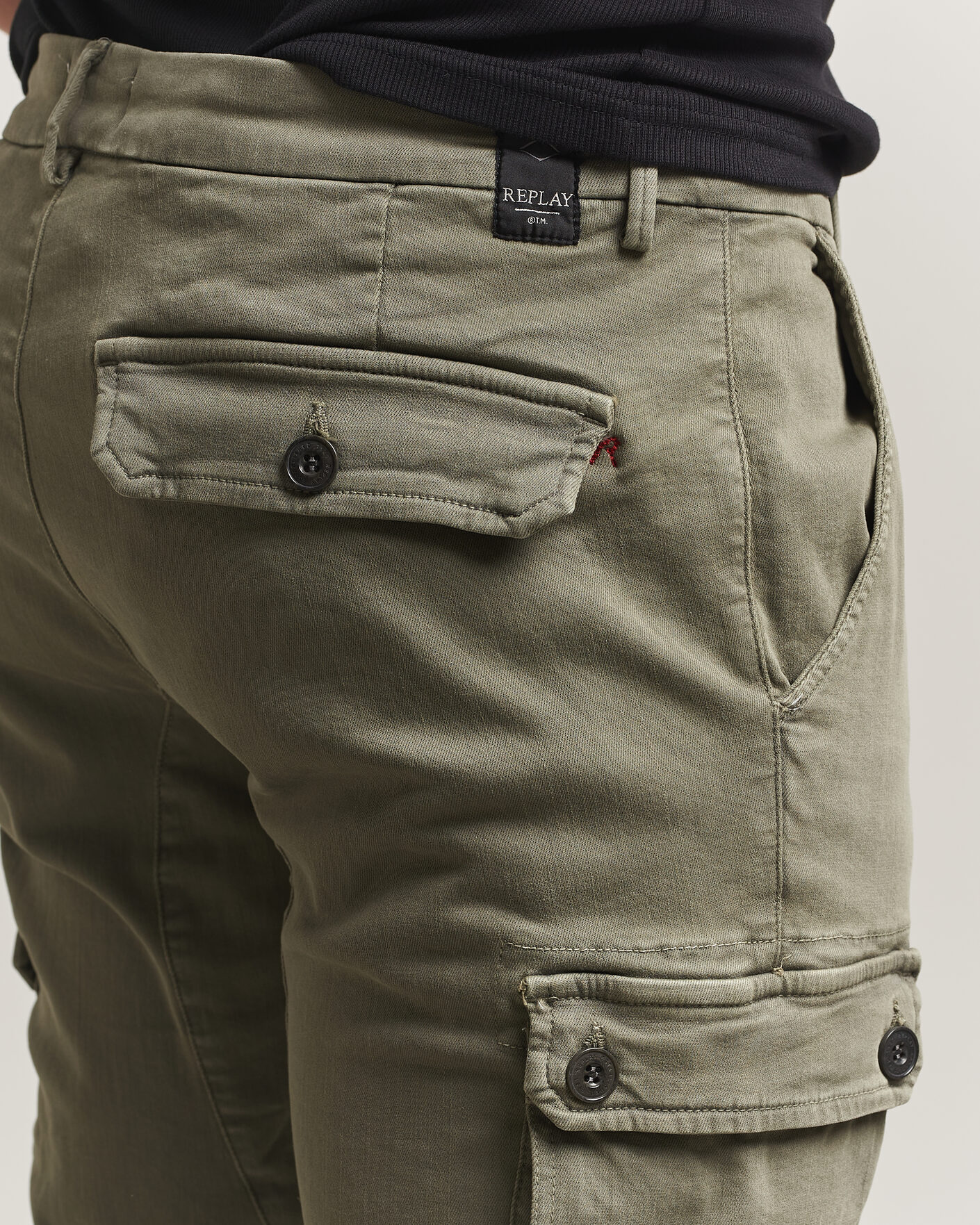 Uomini | Pantaloni | Replay | Jaan Hyperflex Cargo Pants Military Green