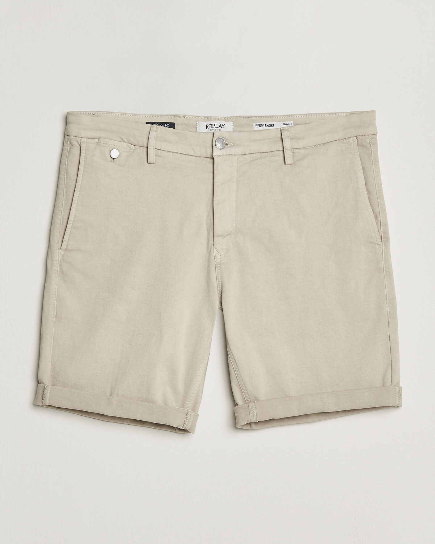 Uomini | Pantaloncini | Replay | Benni Hyperflex Shorts Ivory