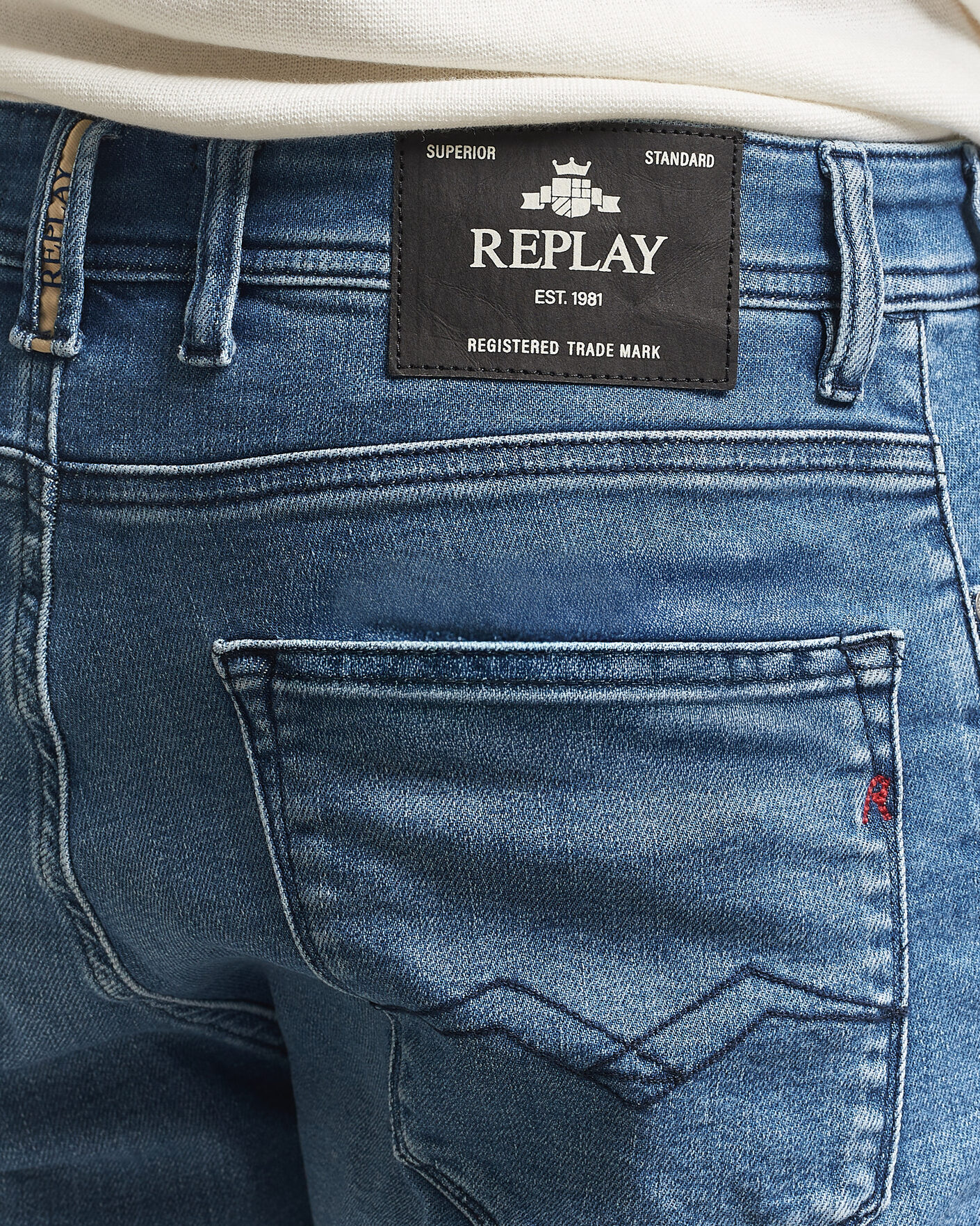 Uomini | Pantaloncini | Replay | RBJ981 Stretch Denim Shorts Light Blue