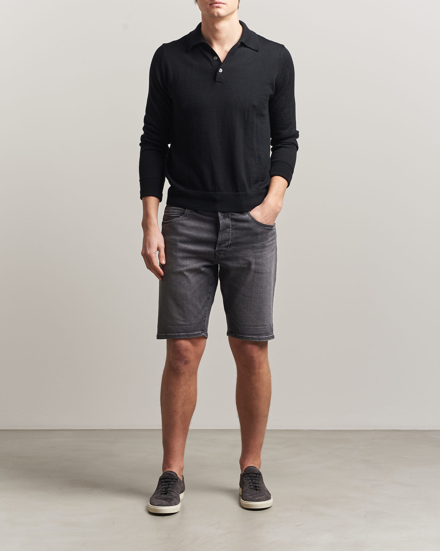 Uomini | Pantaloncini | Replay | RBJ981 Stretch Denim Shorts Washed Black