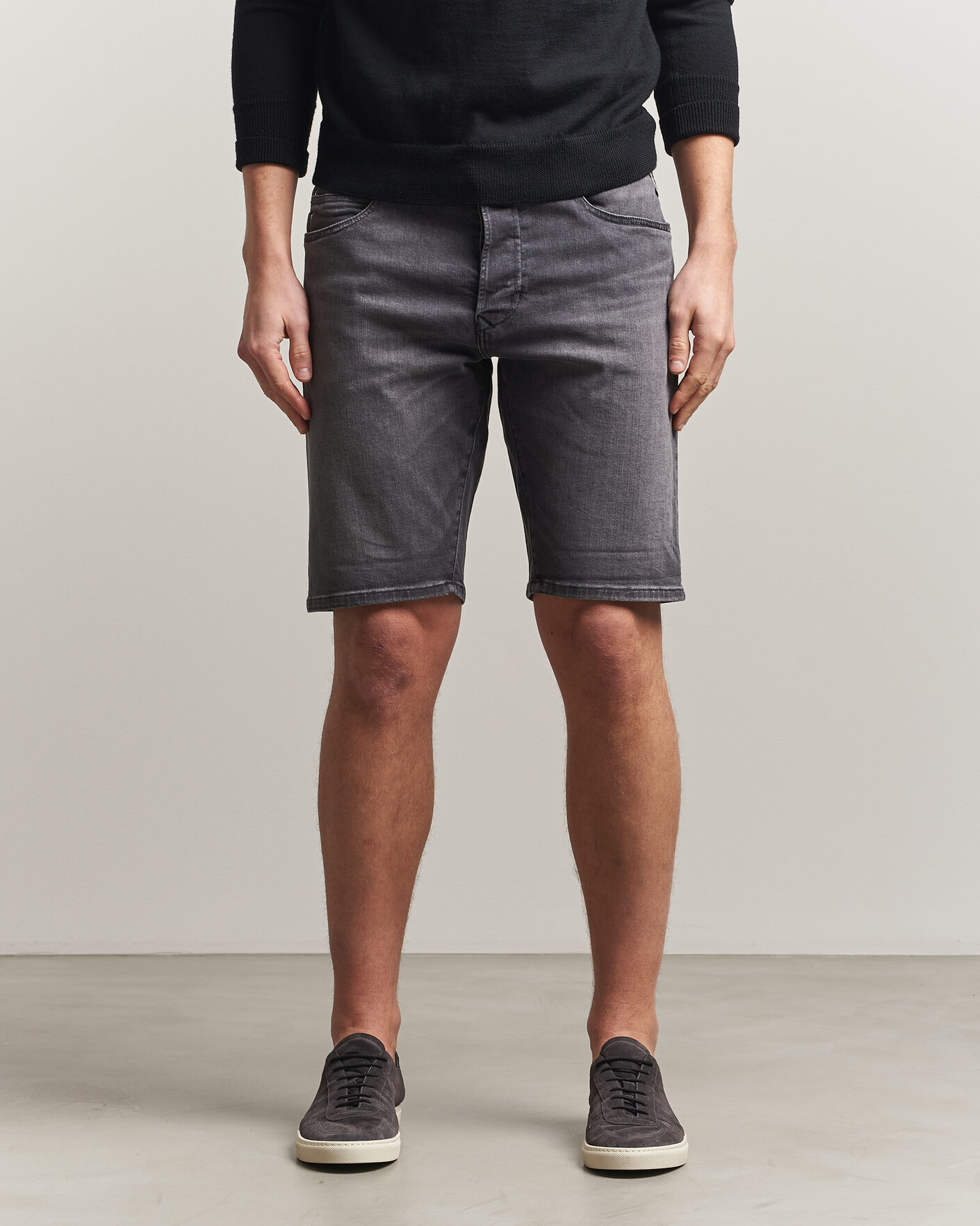 Uomini | Pantaloncini | Replay | RBJ981 Stretch Denim Shorts Washed Black