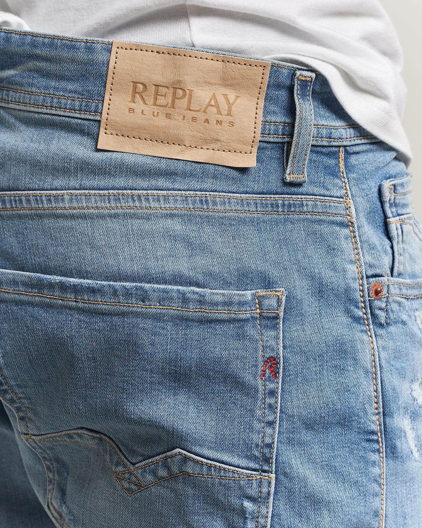 Uomini | Jeans | Replay | Rocco Comfort Fit Stretch Eco Plus Jeans Light Blue