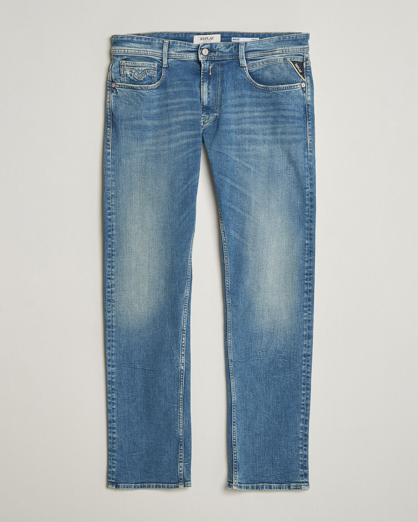 Uomini | Jeans | Replay | Rocco Comfort Fit Stretch Eco Plus Jeans Medium Blue