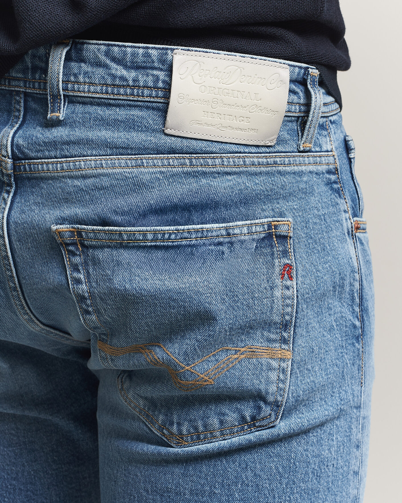 Uomini | Jeans | Replay | Grover Heritage Original Stretch Jeans Light Blue