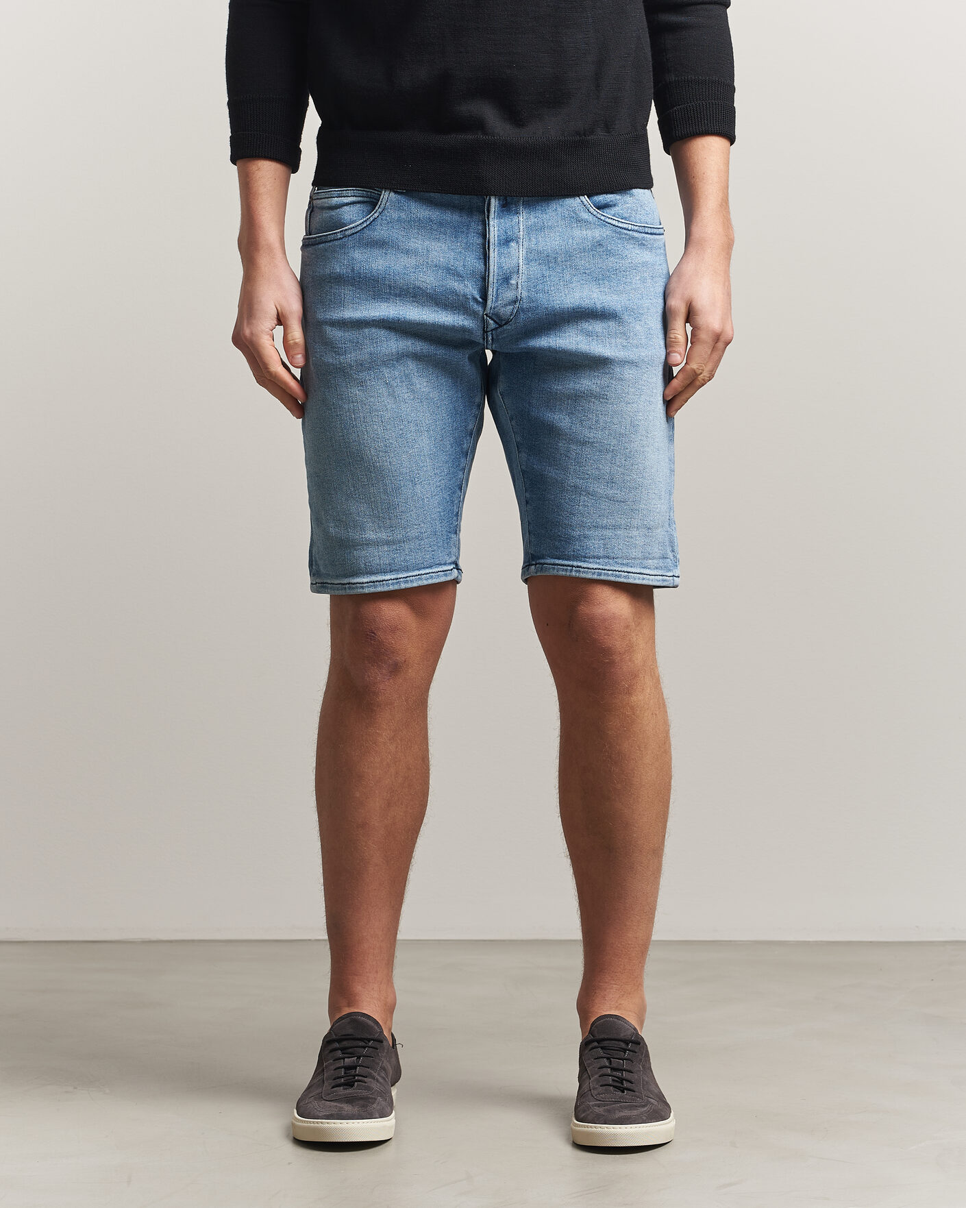 Uomini | Pantaloncini | Replay | RBJ981 Stretch Denim Shorts Light Blue