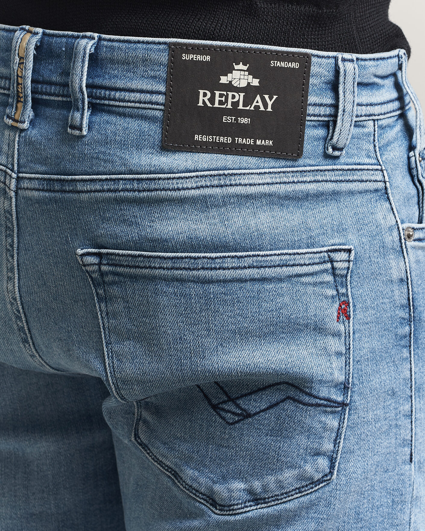 Uomini | Pantaloncini | Replay | RBJ981 Stretch Denim Shorts Light Blue