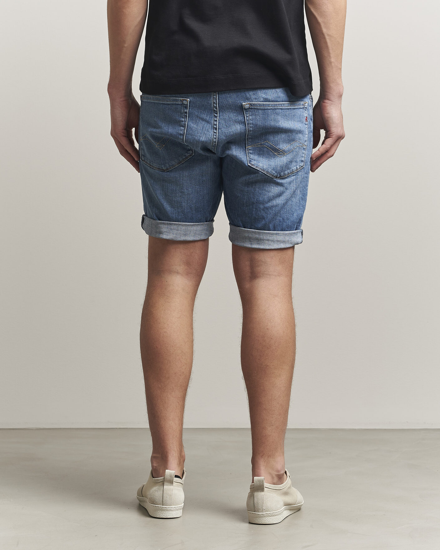 Uomini | Pantaloncini | Replay | RBJ981 Stretch Denim Shorts Light Blue