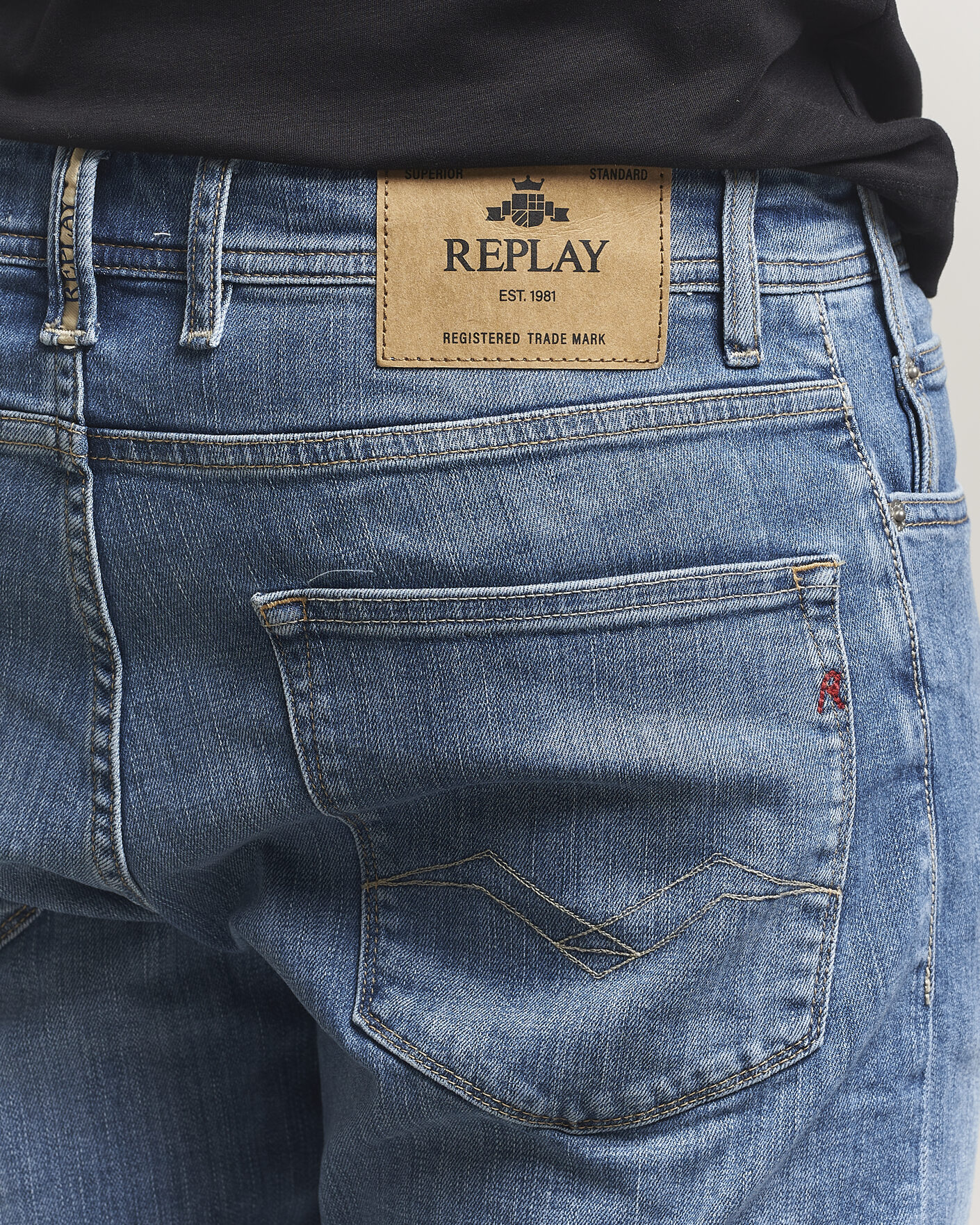 Uomini | Pantaloncini | Replay | RBJ981 Stretch Denim Shorts Light Blue