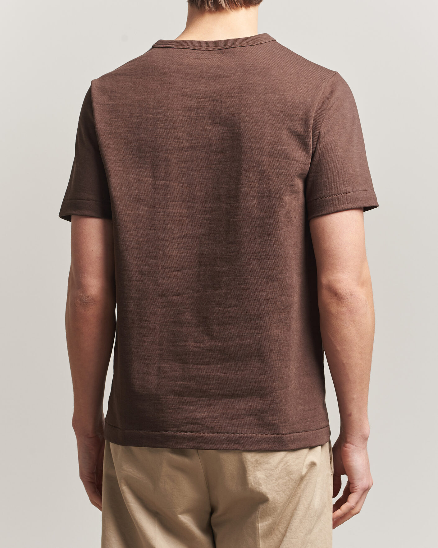 Uomini | T-shirt | Merz b. Schwanen | Relaxed Fit Loopwheeled Heavy T-Shirt Chocolate