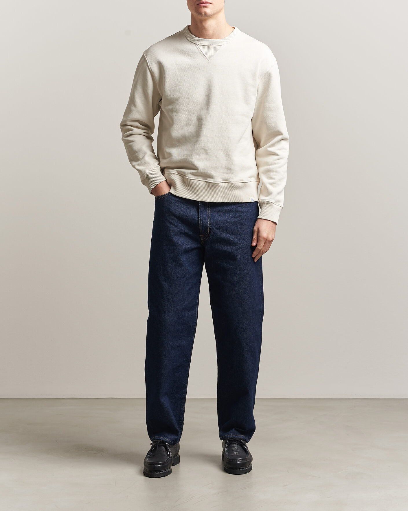 Uomini | Maglieria | Merz b. Schwanen | Classic Fit Authentic Fleece Sweatshirt Nature