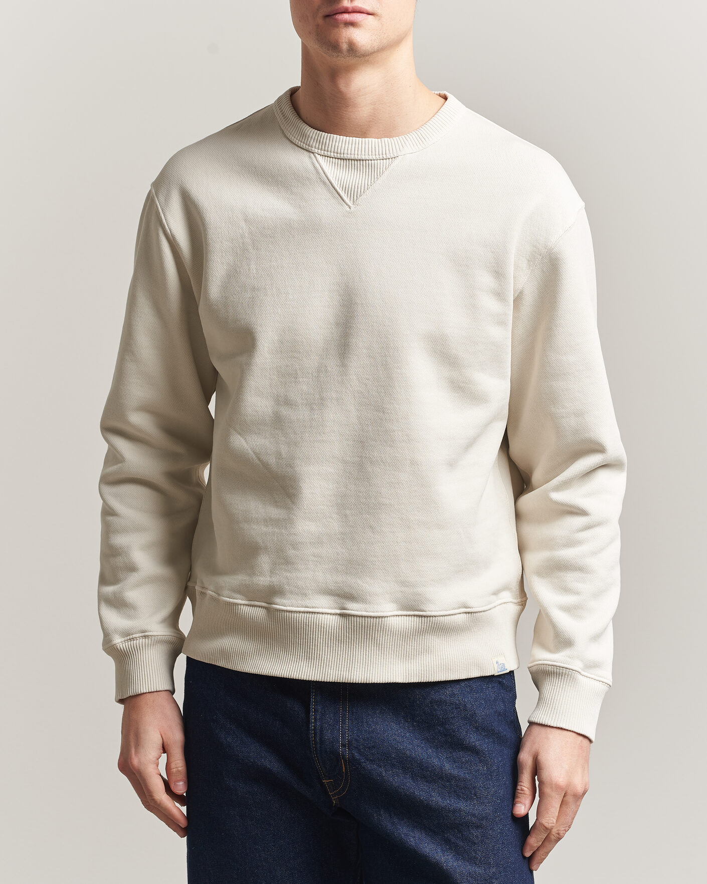 Uomini | Maglieria | Merz b. Schwanen | Classic Fit Authentic Fleece Sweatshirt Nature