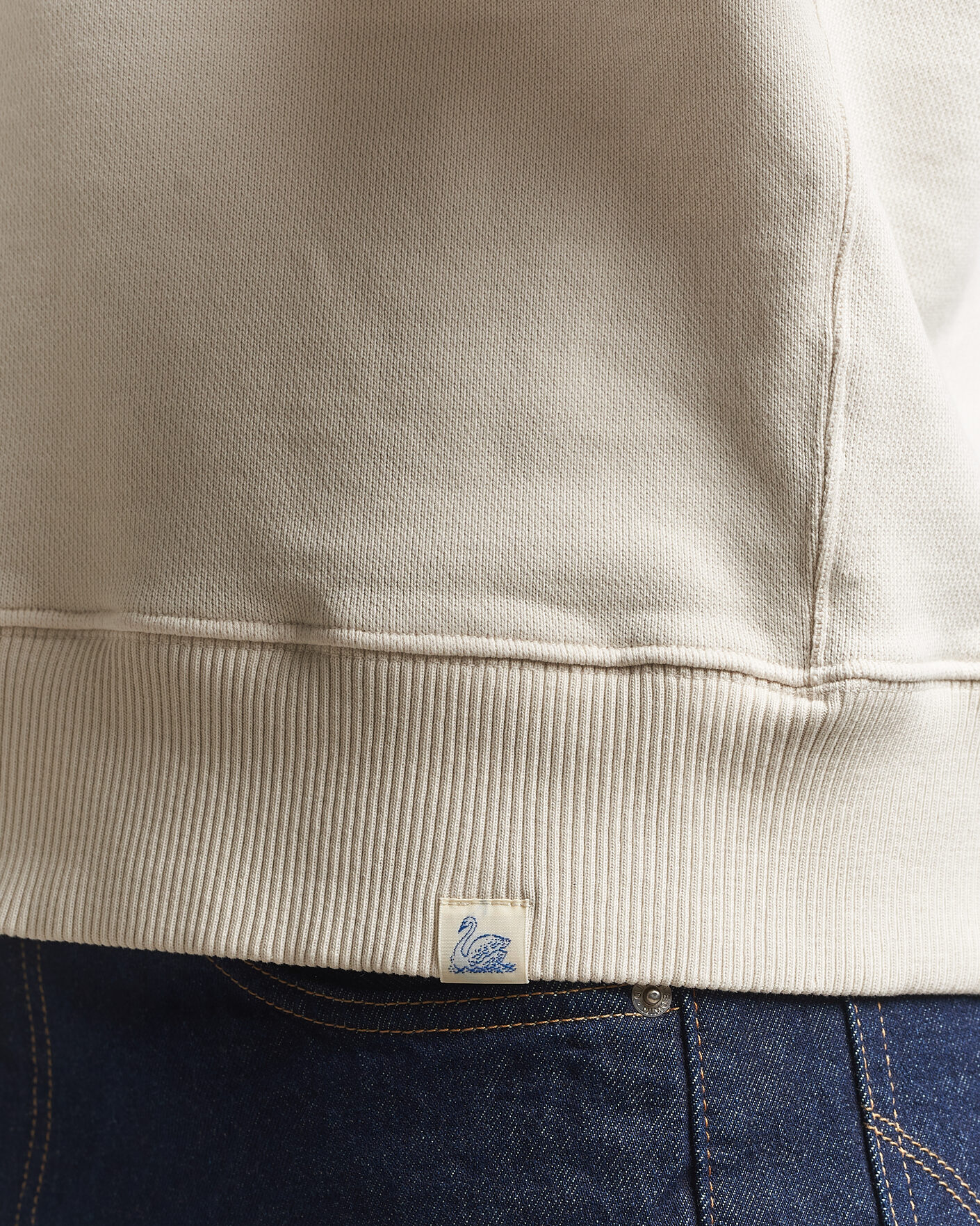 Uomini | Maglieria | Merz b. Schwanen | Classic Fit Authentic Fleece Sweatshirt Nature