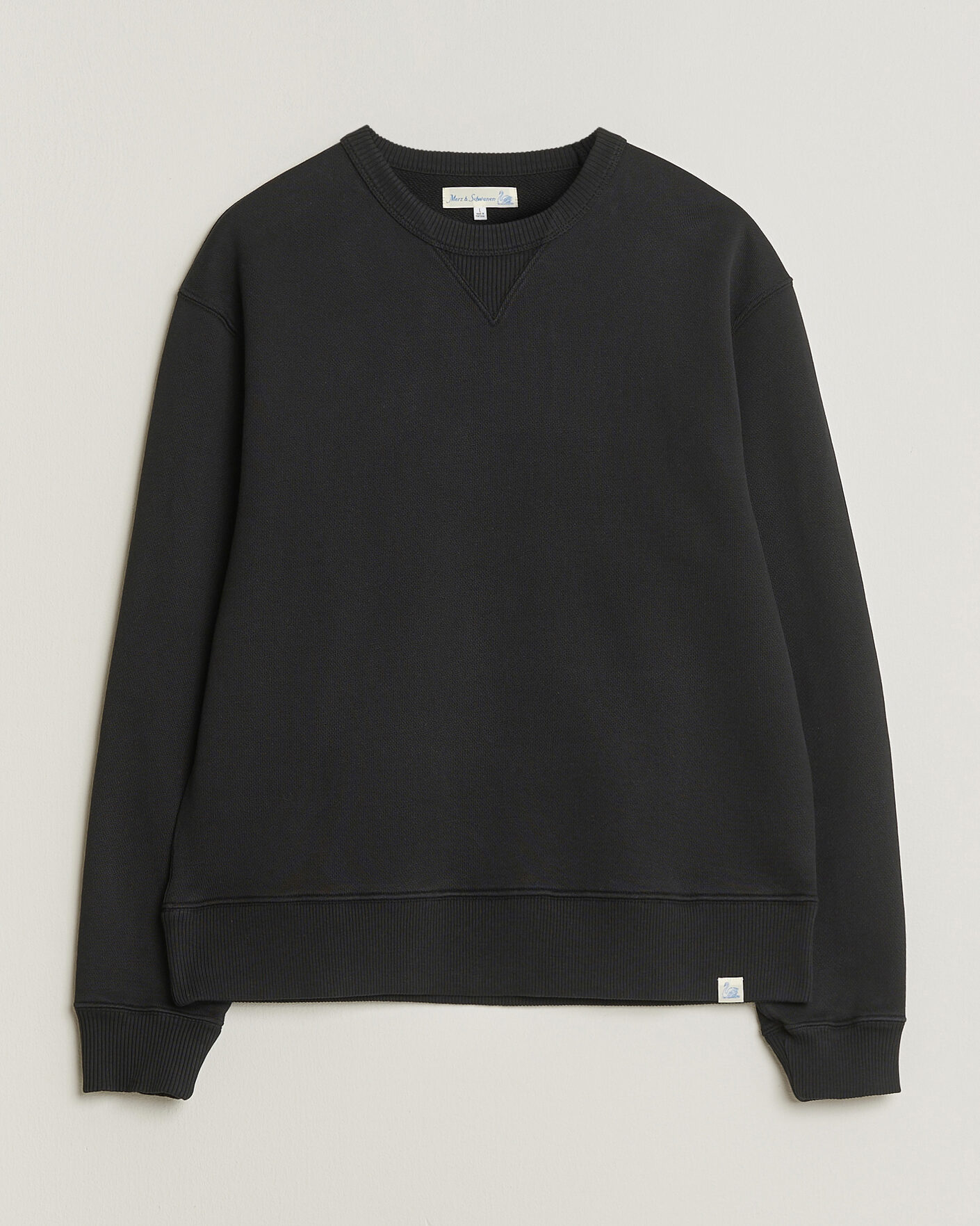 Uomini | Maglieria | Merz b. Schwanen | Classic Fit Authentic Fleece Sweatshirt Black