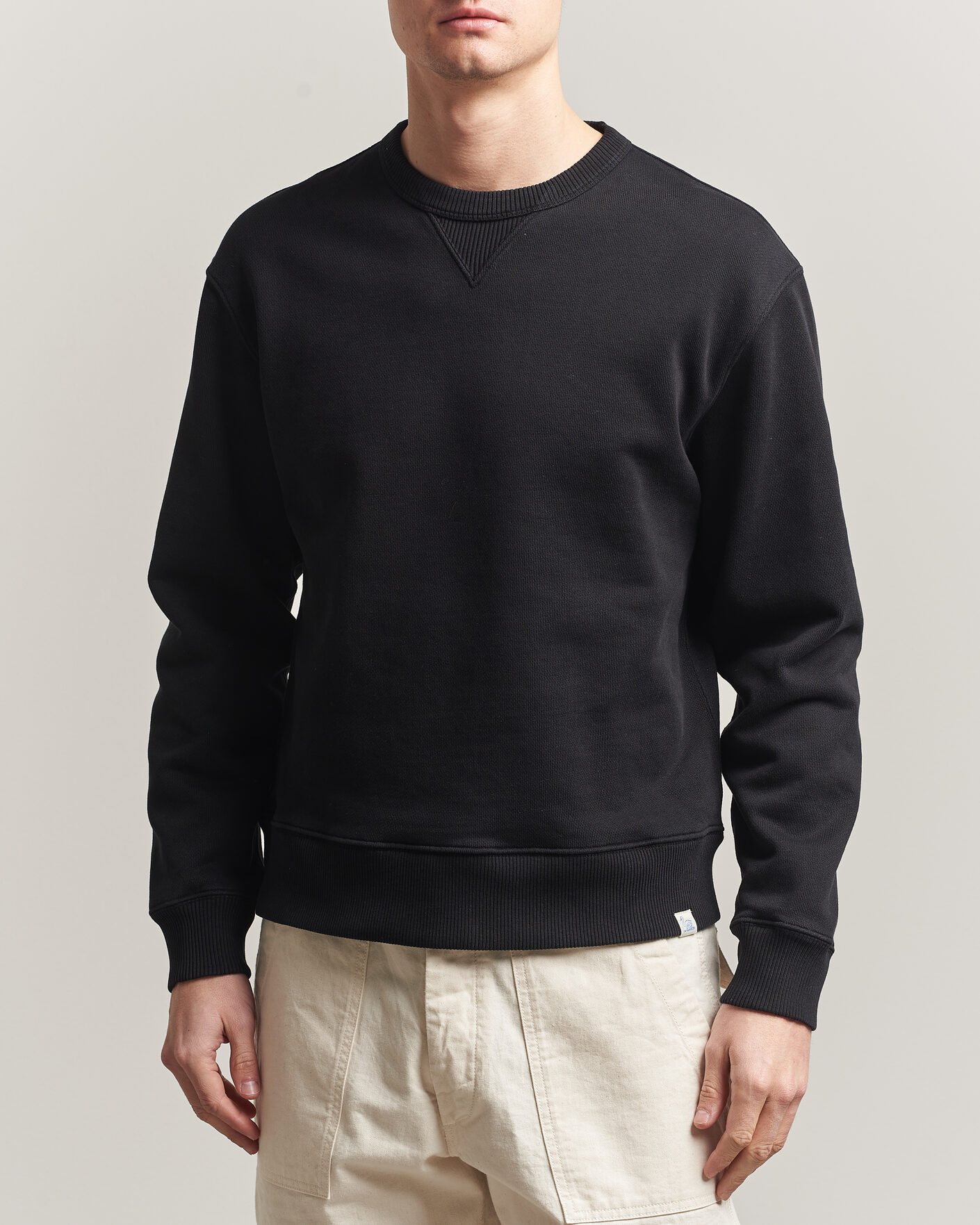 Uomini | Maglieria | Merz b. Schwanen | Classic Fit Authentic Fleece Sweatshirt Black