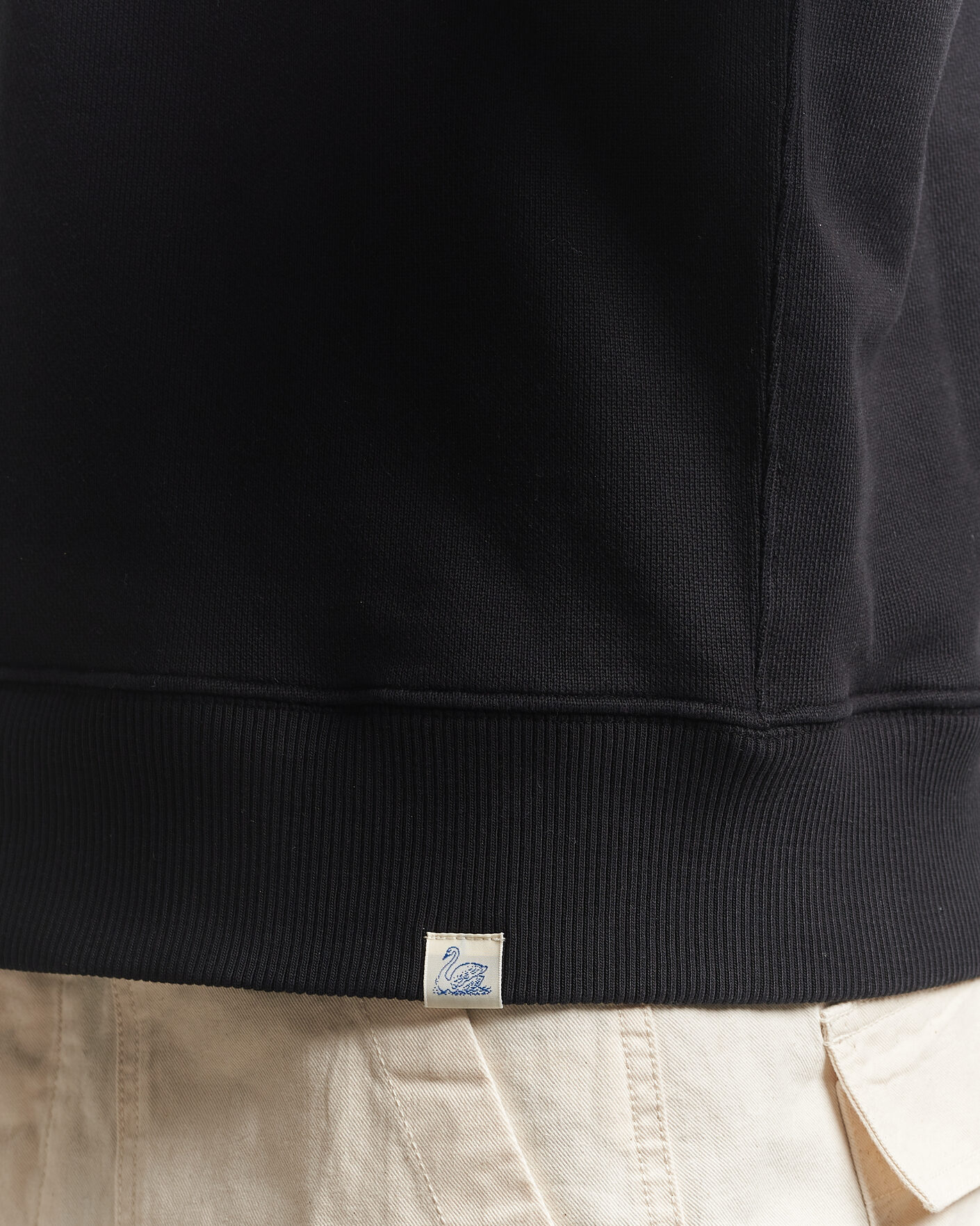 Uomini | Maglieria | Merz b. Schwanen | Classic Fit Authentic Fleece Sweatshirt Black