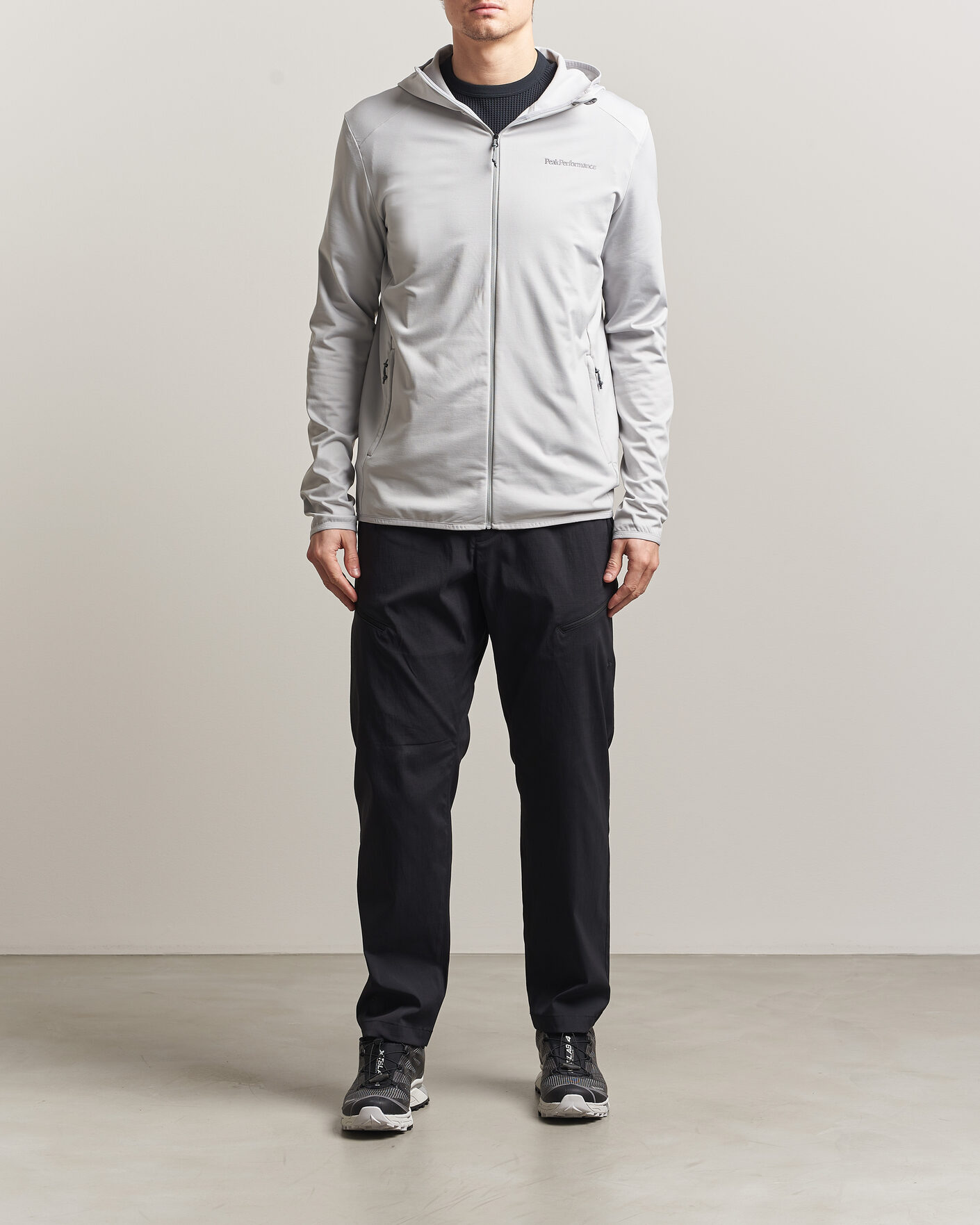 Uomini | Maglieria | Peak Performance | Light Hooded Full Zip Summit Smoke