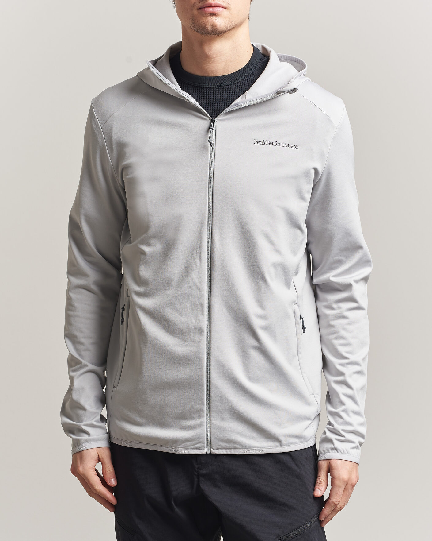Uomini | Maglieria | Peak Performance | Light Hooded Full Zip Summit Smoke