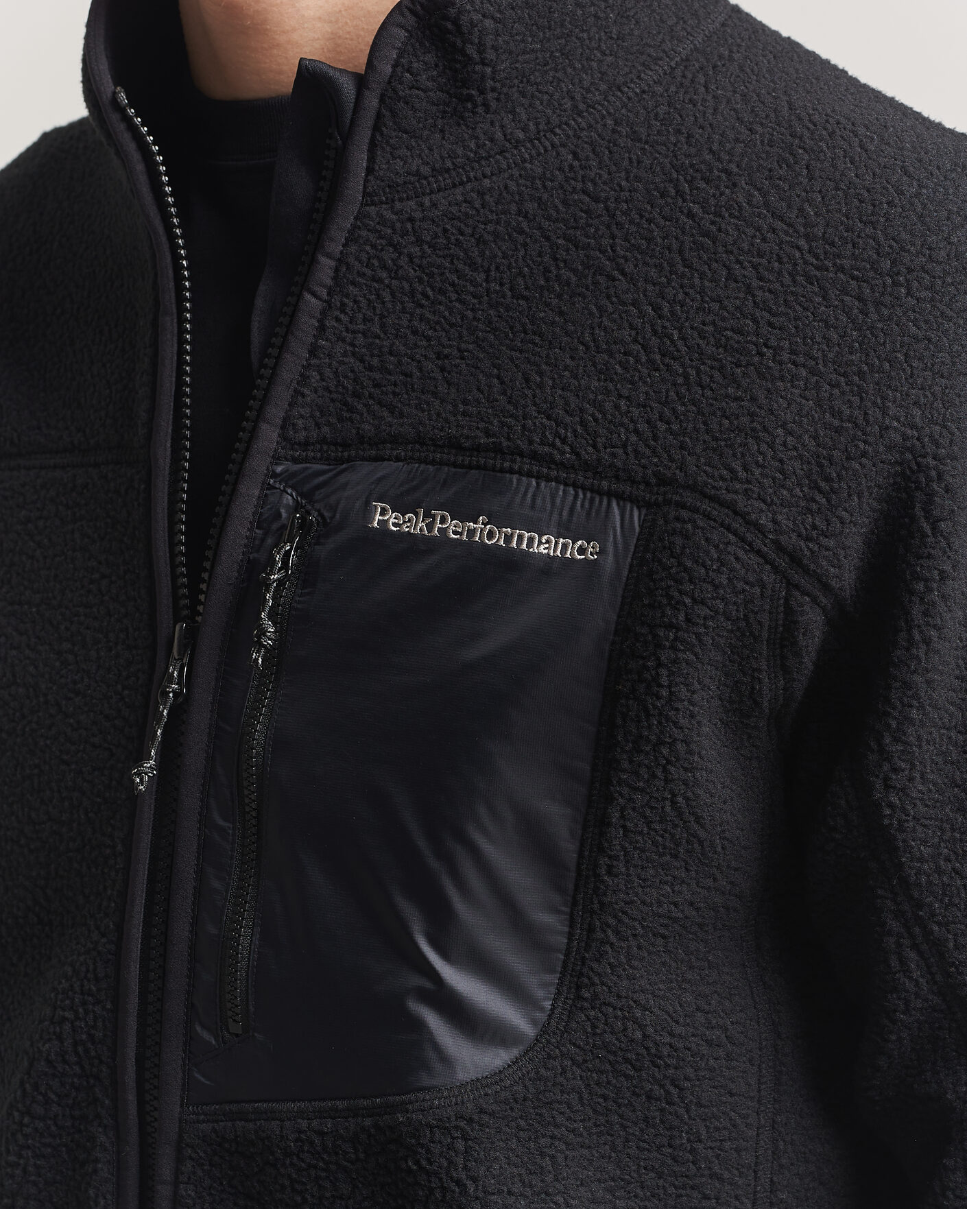Uomini | Maglieria | Peak Performance | Nature Rush Pile Full Zip Black