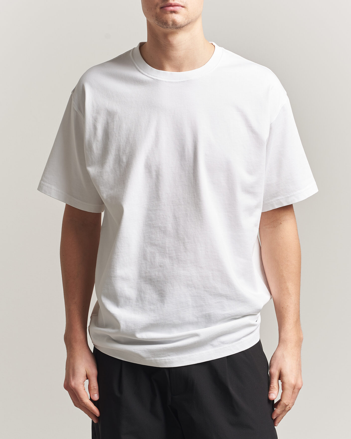 Uomini | T-shirt | Peak Performance | Heavy Cotton T-Shirt White