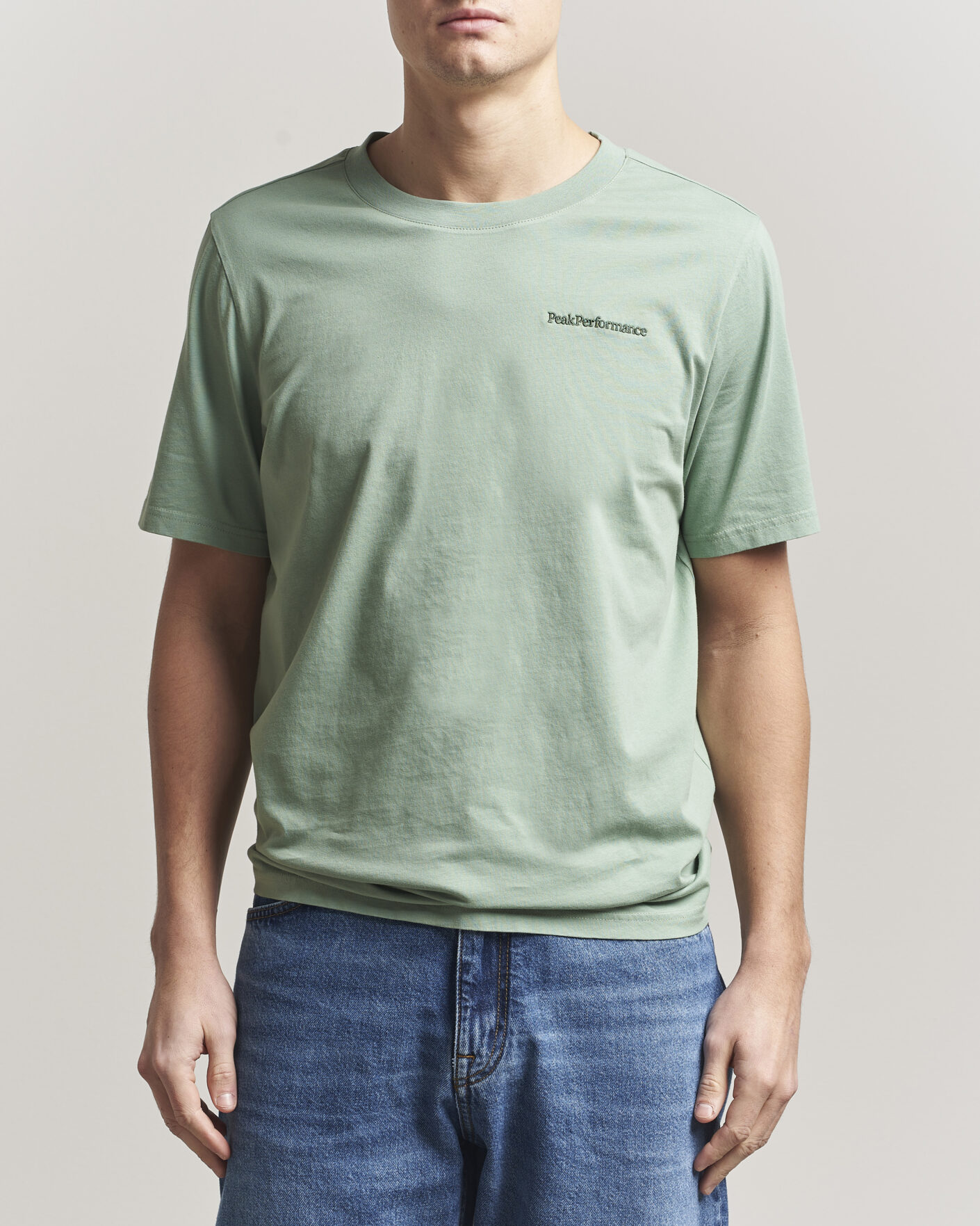 Uomini | T-shirt | Peak Performance | Original Crew Neck T-Shirt Green Valley