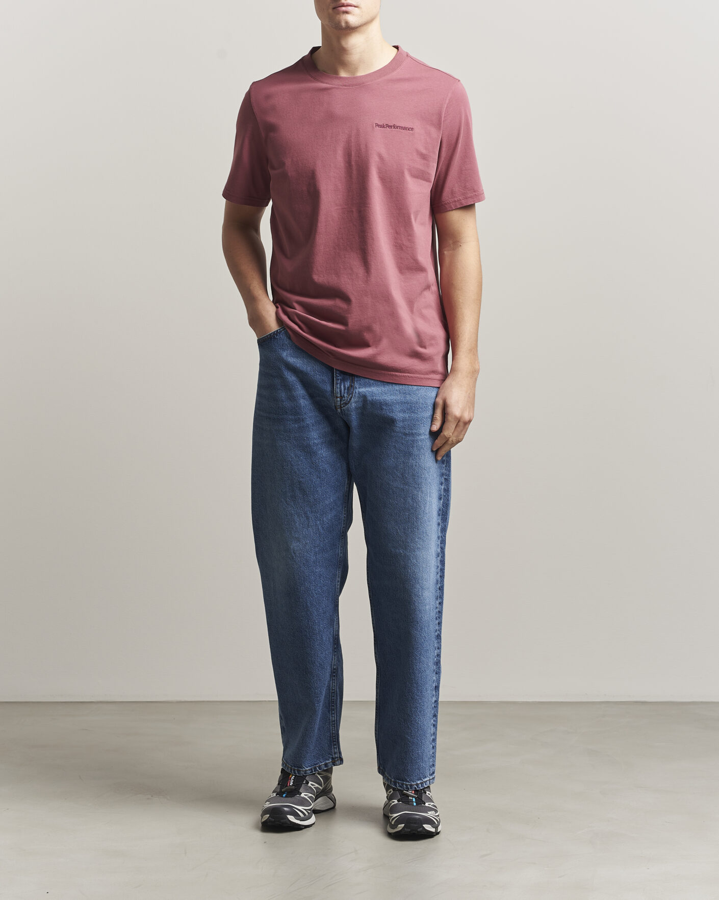 Uomini | T-shirt | Peak Performance | Original Crew Neck T-Shirt Wild Rouge