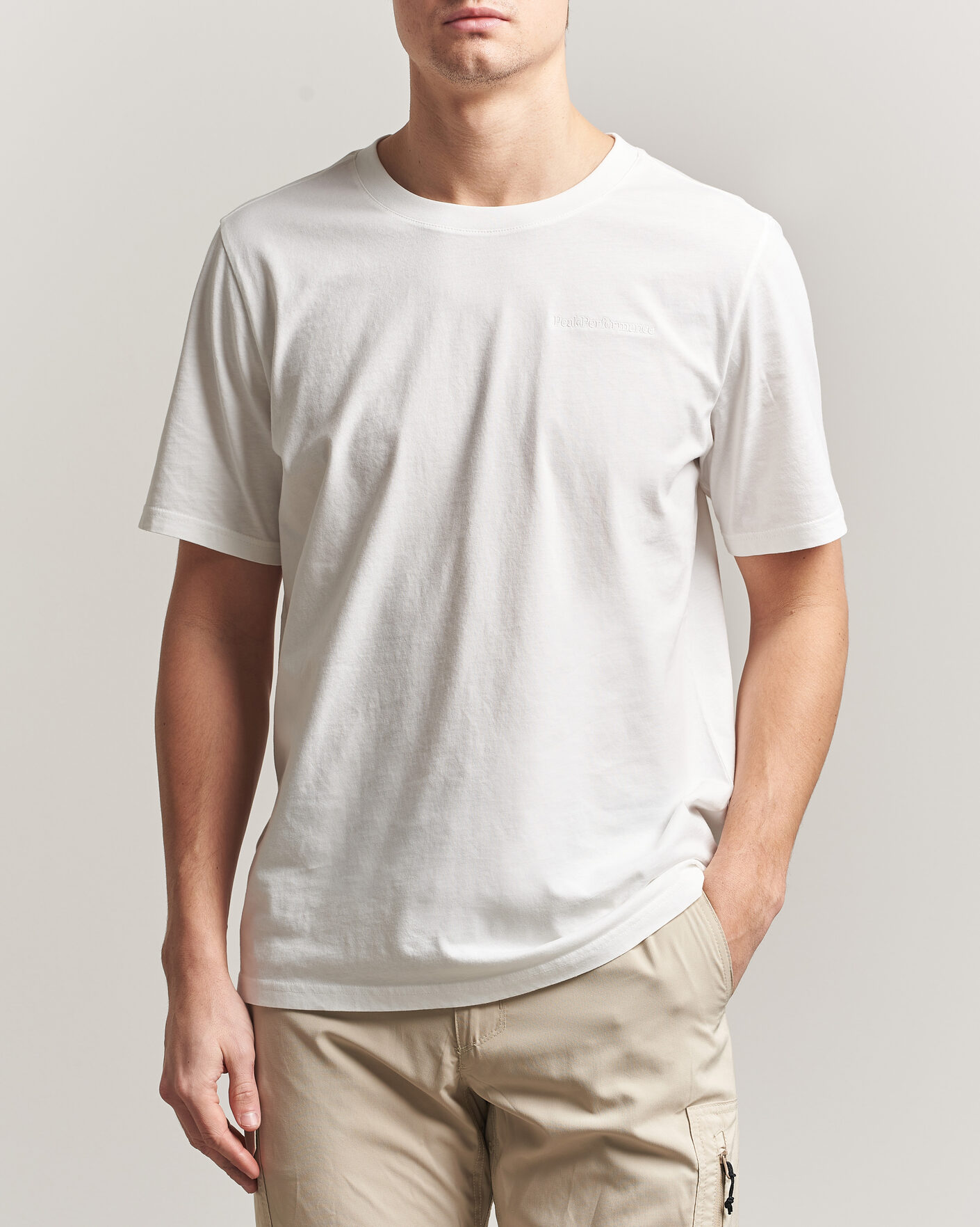 Uomini | T-shirt | Peak Performance | Original Crew Neck T-Shirt Off White