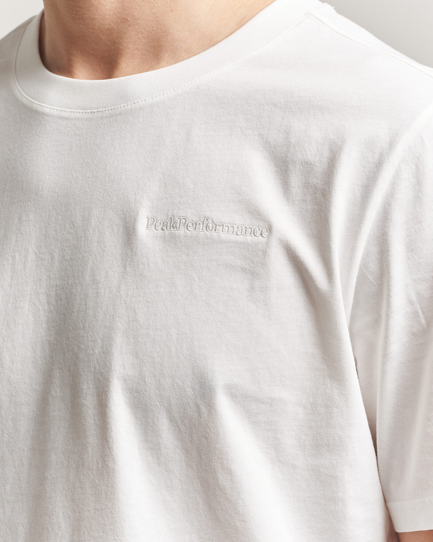 Uomini | T-shirt | Peak Performance | Original Crew Neck T-Shirt Off White