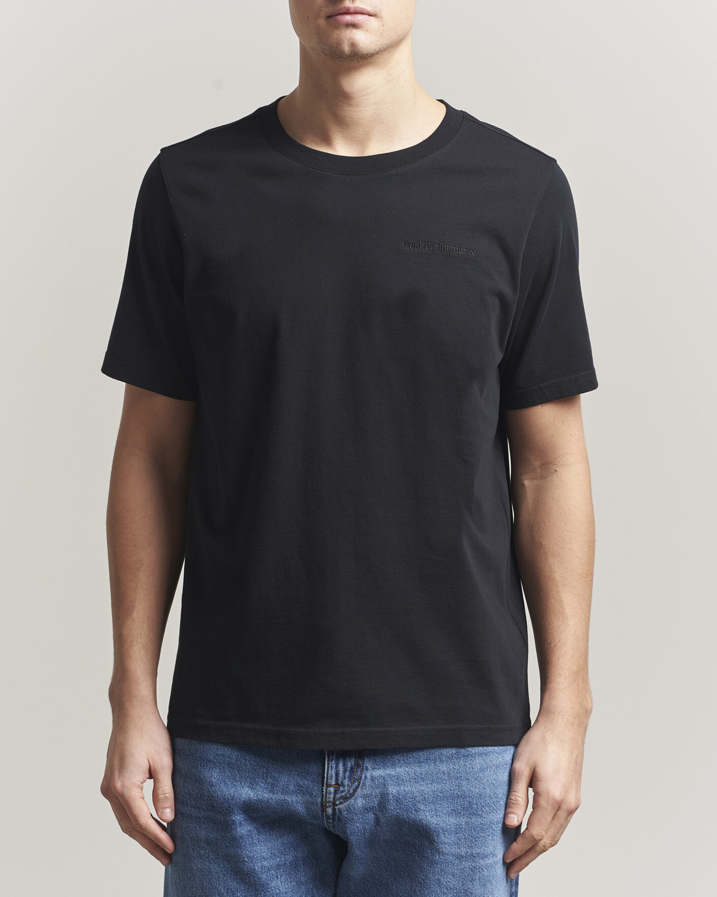 Uomini | T-shirt | Peak Performance | Original Crew Neck T-Shirt Black