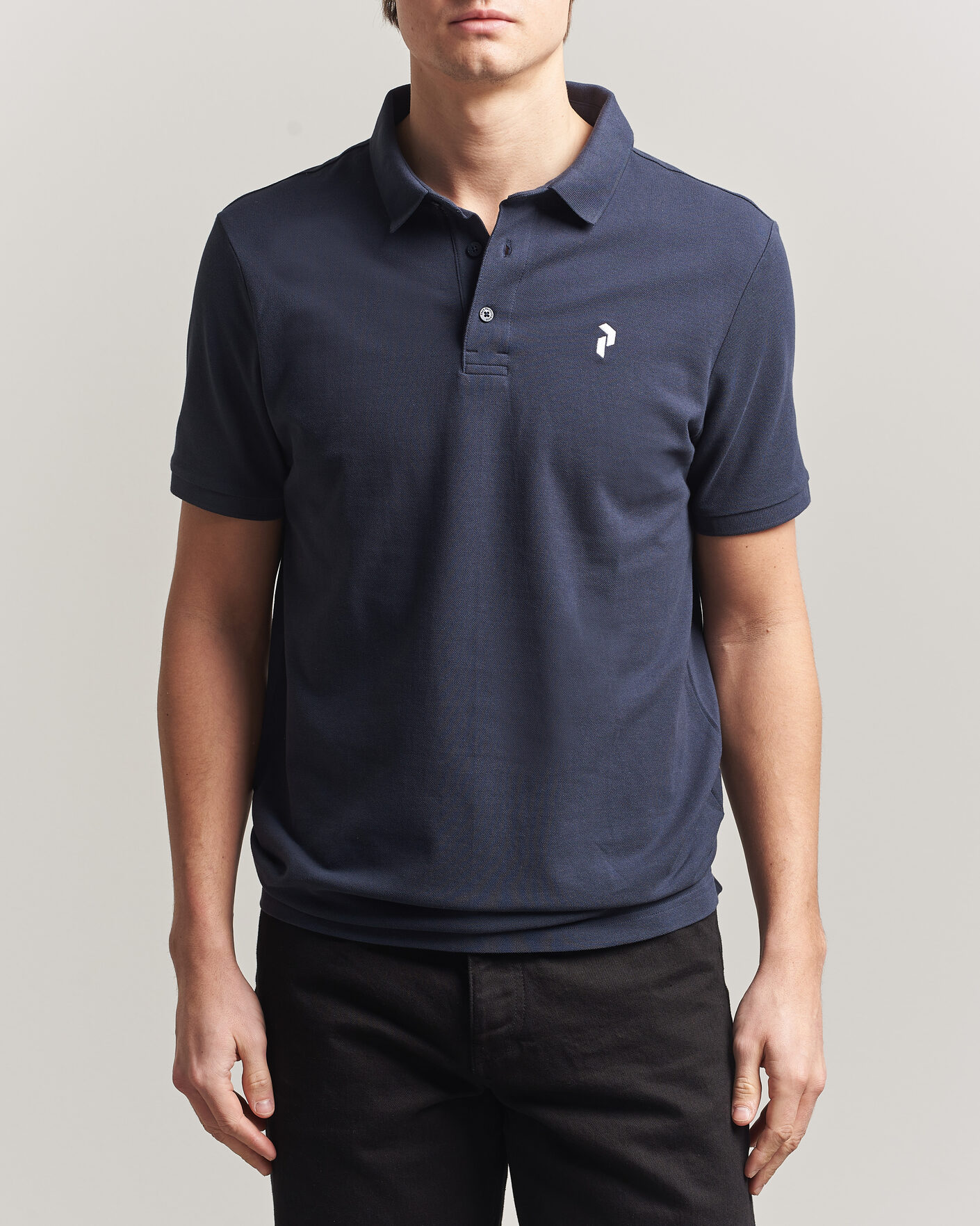 Uomini | Polo | Peak Performance | Classic Cotton Polo Blue Shadow