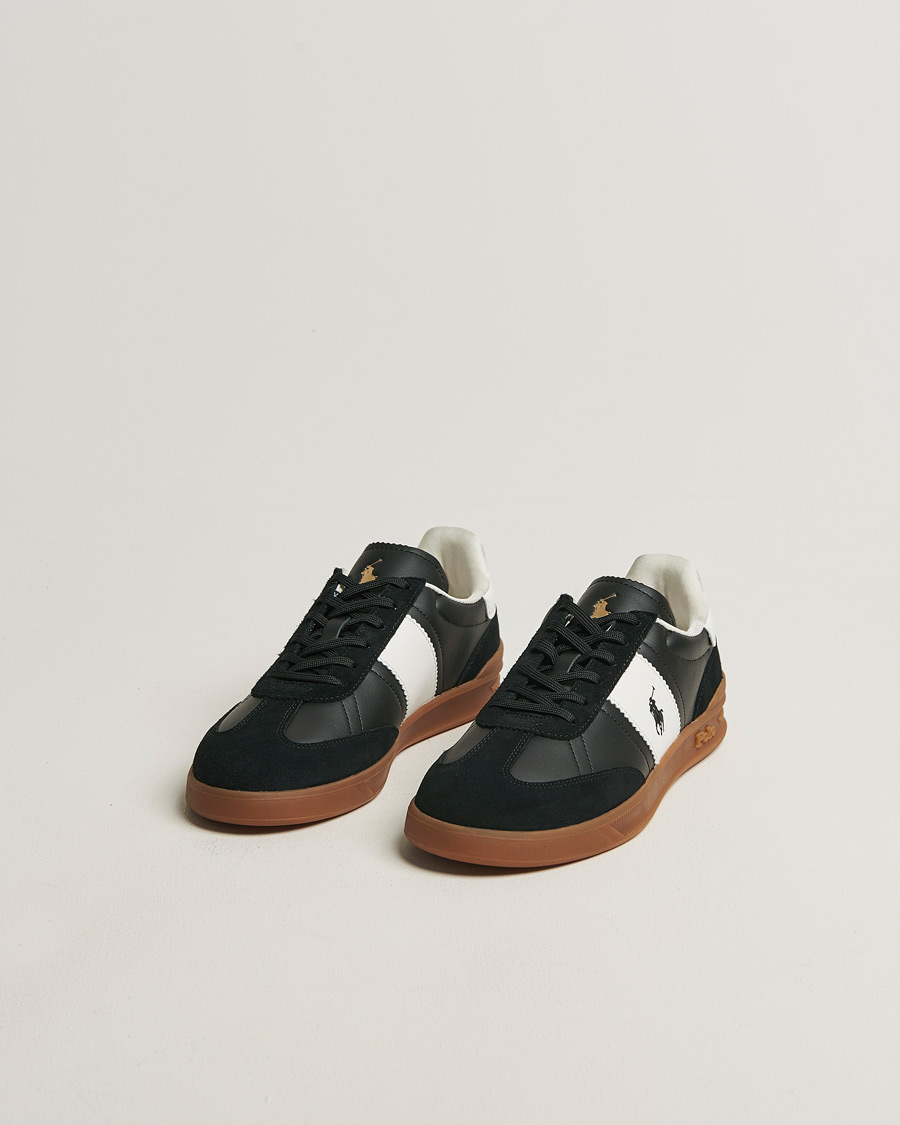 Uomini | Sneakers | Polo Ralph Lauren | Aera Leather/Suede Sneakers Black/White