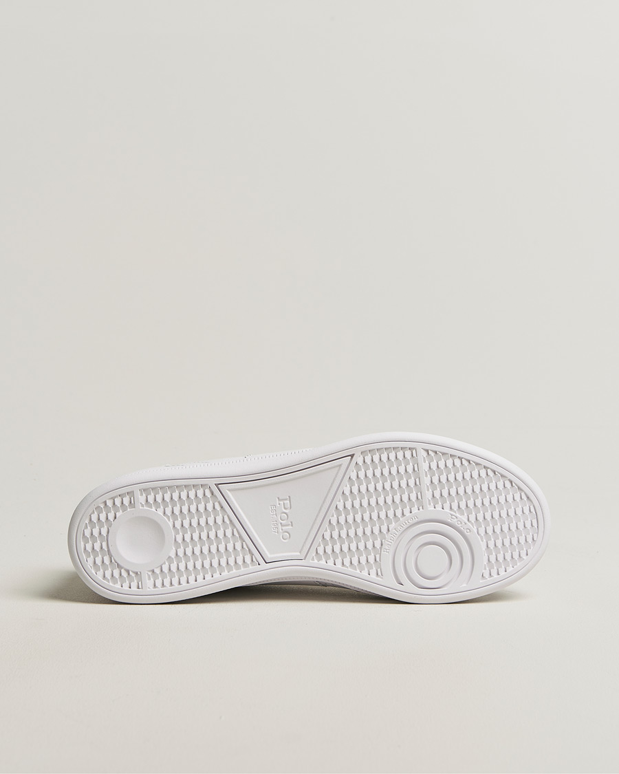 Uomini | Sneakers | Polo Ralph Lauren | Aera Grained Leather Sneakers White/Navy