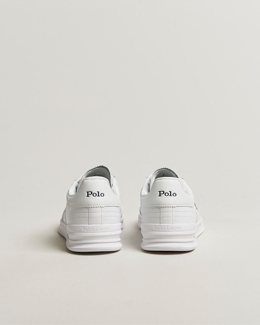 Uomini | Sneakers | Polo Ralph Lauren | Aera Grained Leather Sneakers White/Navy