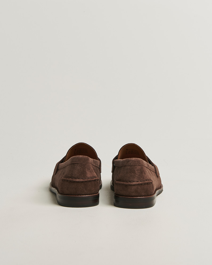 Uomini | Mocassini | Polo Ralph Lauren | Alston Suede Penny Loafers Dark Brown