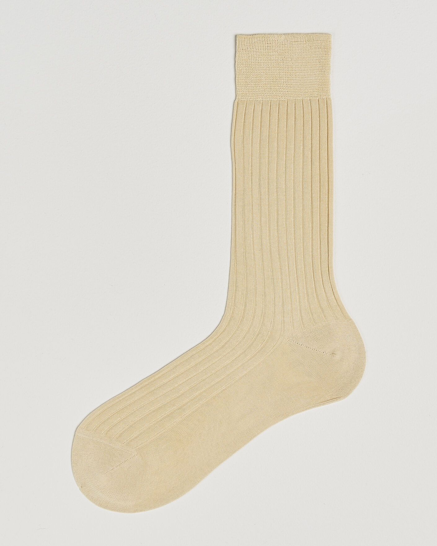 Uomini | Biancheria intima | Bresciani | Cotton Ribbed Short Socks Beige