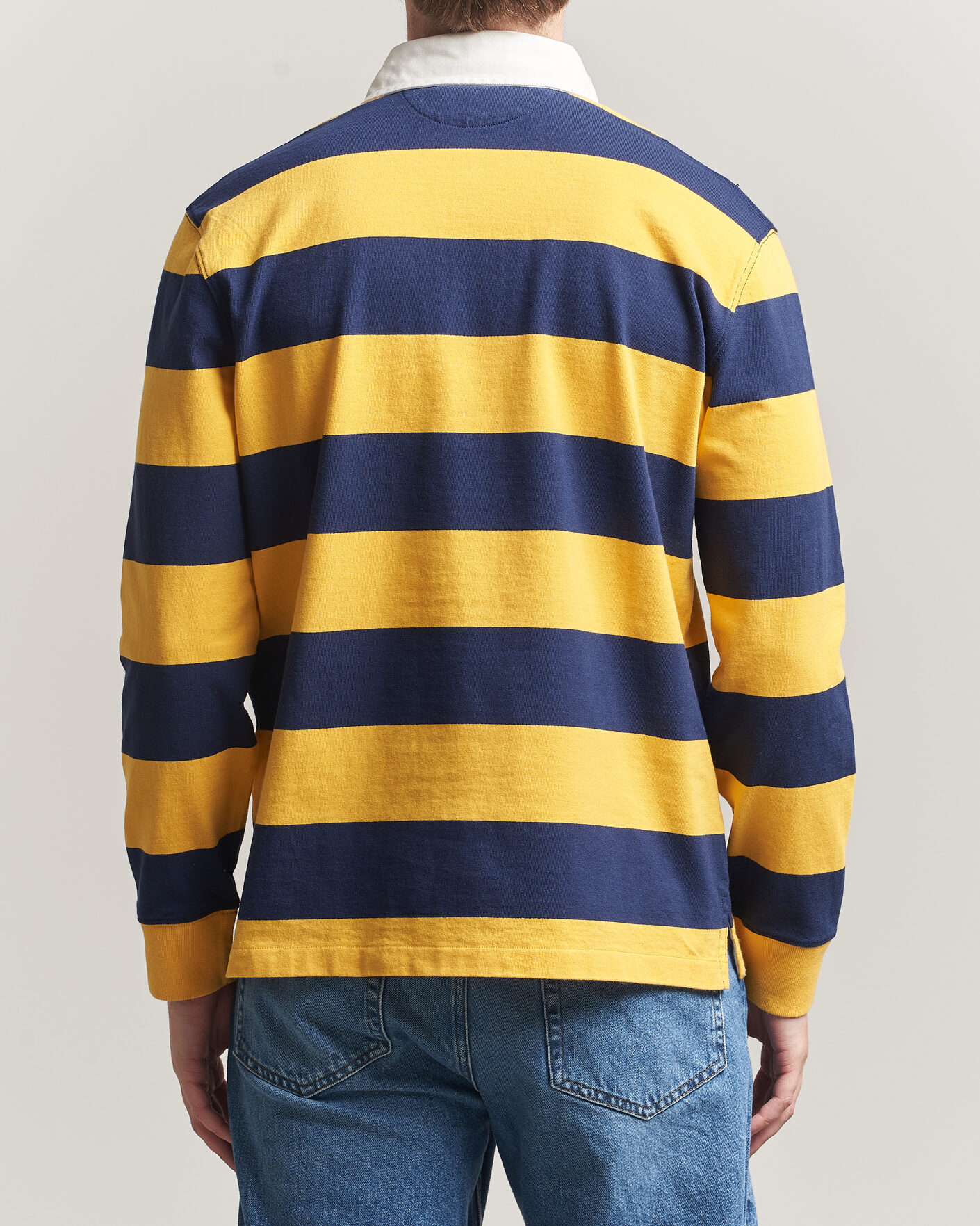 Uomini | Maglieria | Polo Ralph Lauren | Jersey Striped Rugger Newport Navy/Gold