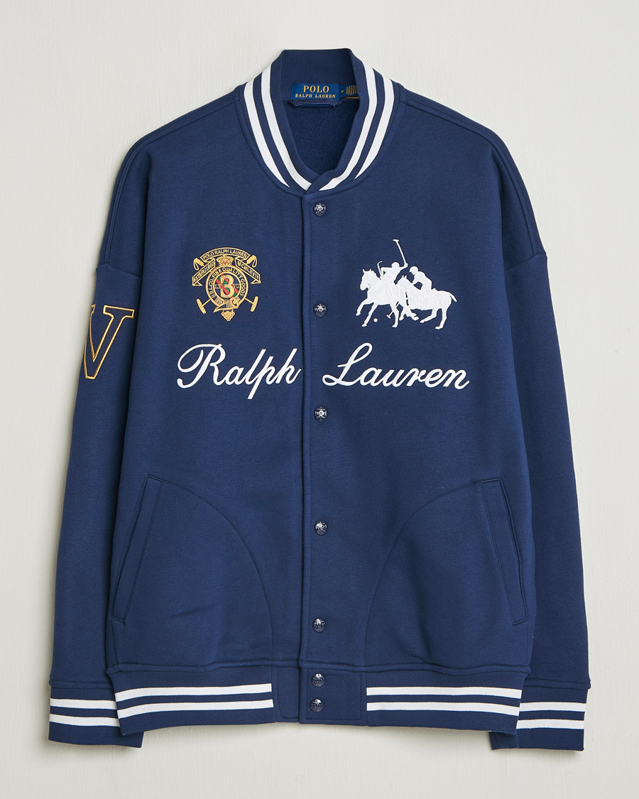 Uomini | Maglieria | Polo Ralph Lauren | Magic Fleece Bomber Jacket Newport Navy