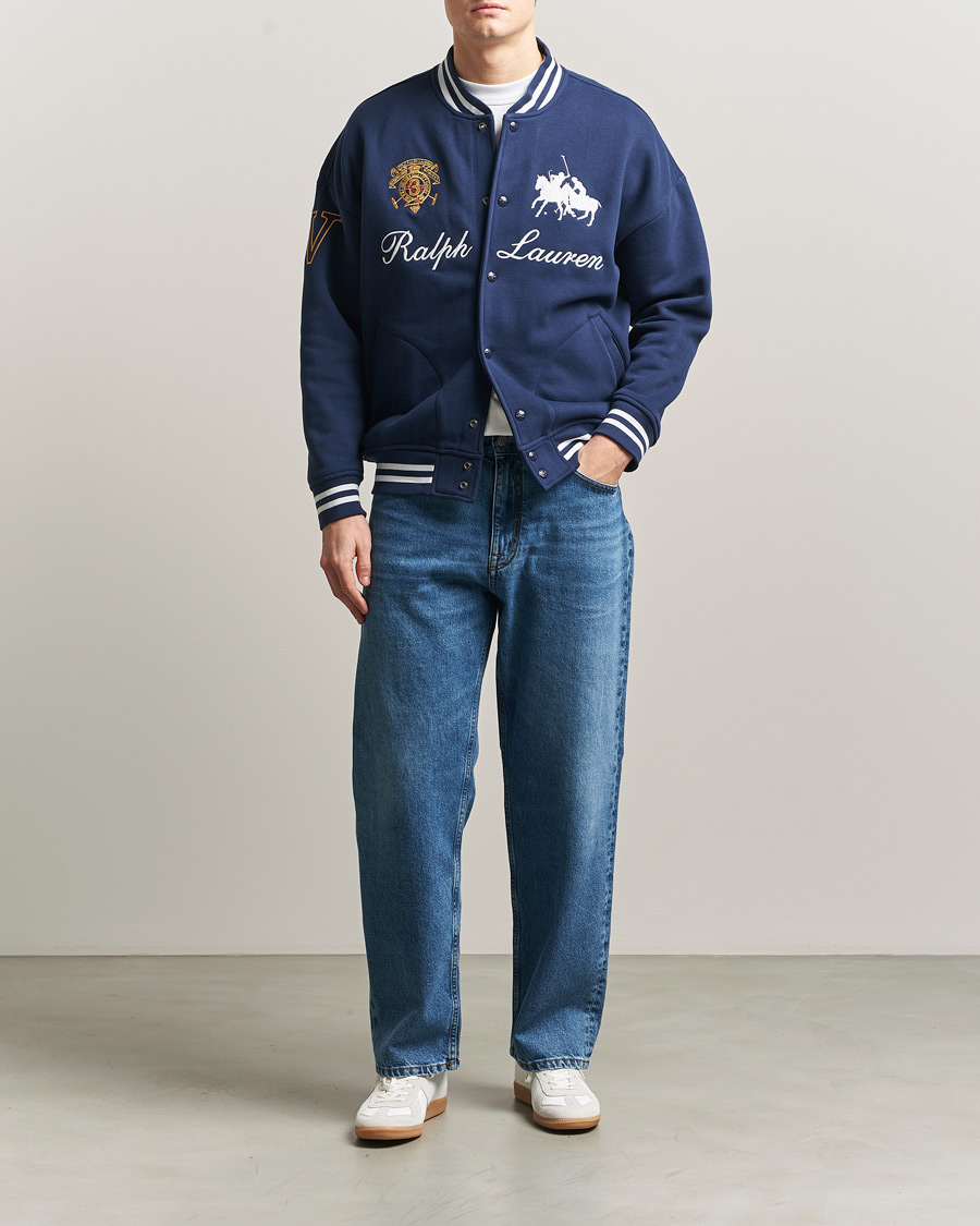 Uomini | Maglieria | Polo Ralph Lauren | Magic Fleece Bomber Jacket Newport Navy