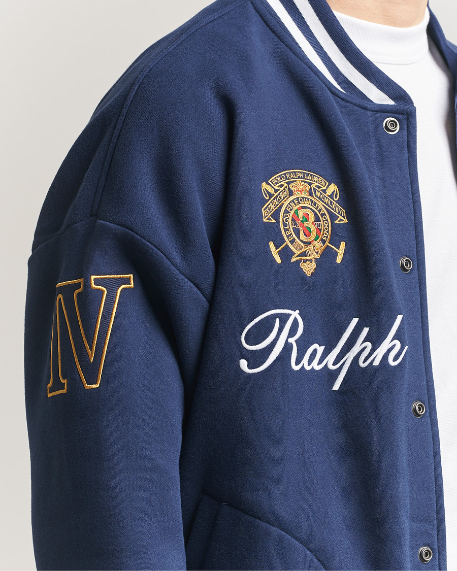 Uomini | Maglieria | Polo Ralph Lauren | Magic Fleece Bomber Jacket Newport Navy