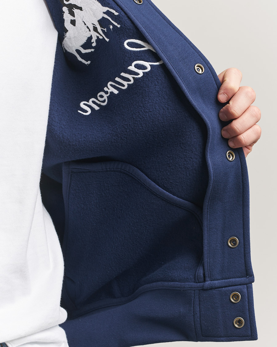 Uomini | Maglieria | Polo Ralph Lauren | Magic Fleece Bomber Jacket Newport Navy