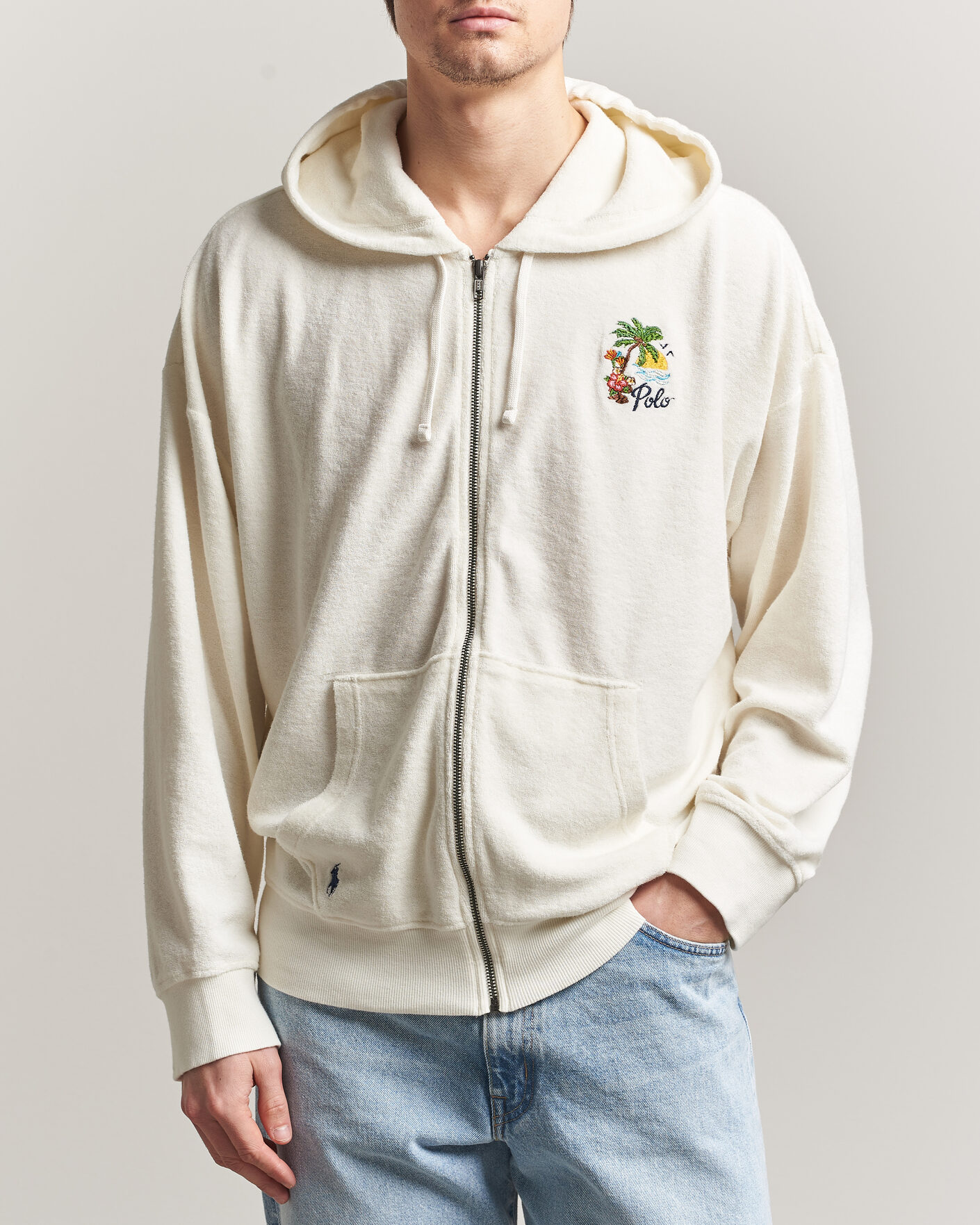 Uomini | Maglieria | Polo Ralph Lauren | Cotton Terry Printed Full-Zip Hoodie Nevis
