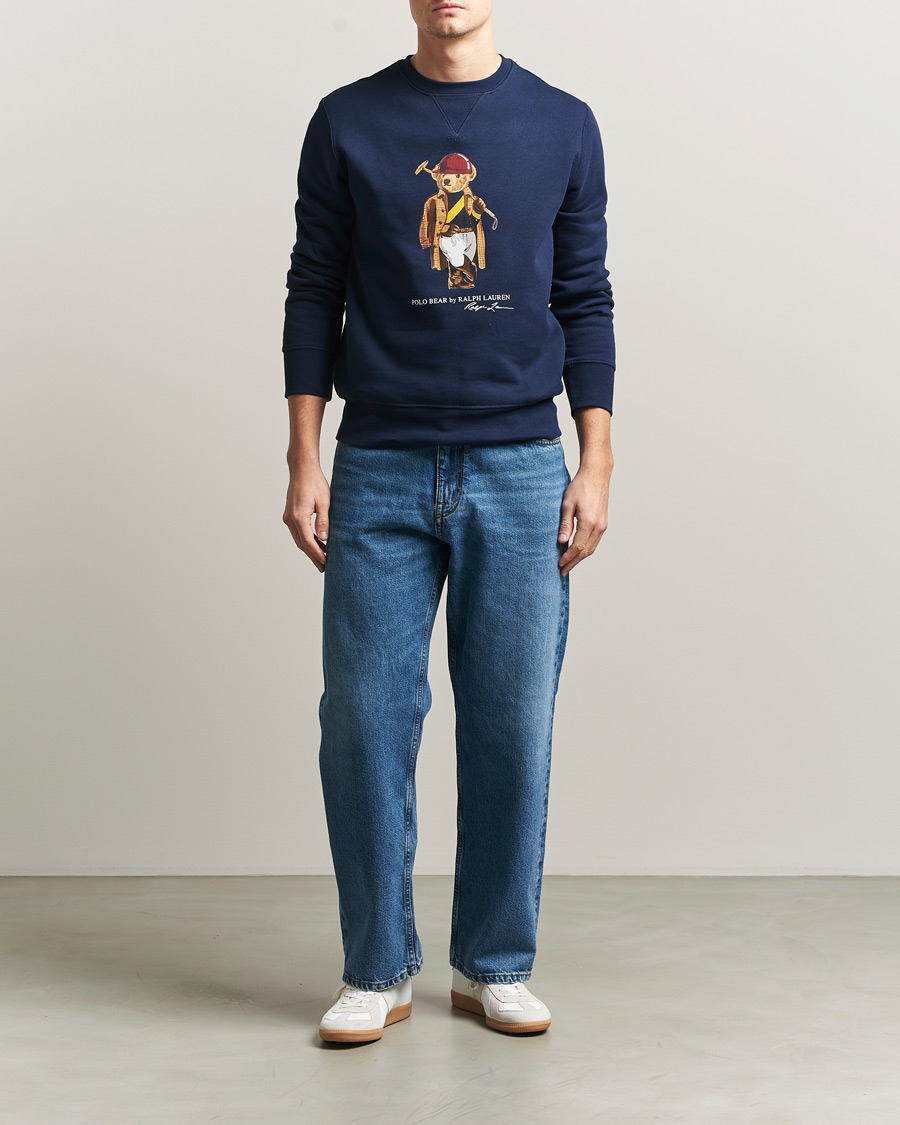 Uomini | Maglieria | Polo Ralph Lauren | Fleece Bear Sweatshirt Newport Navy