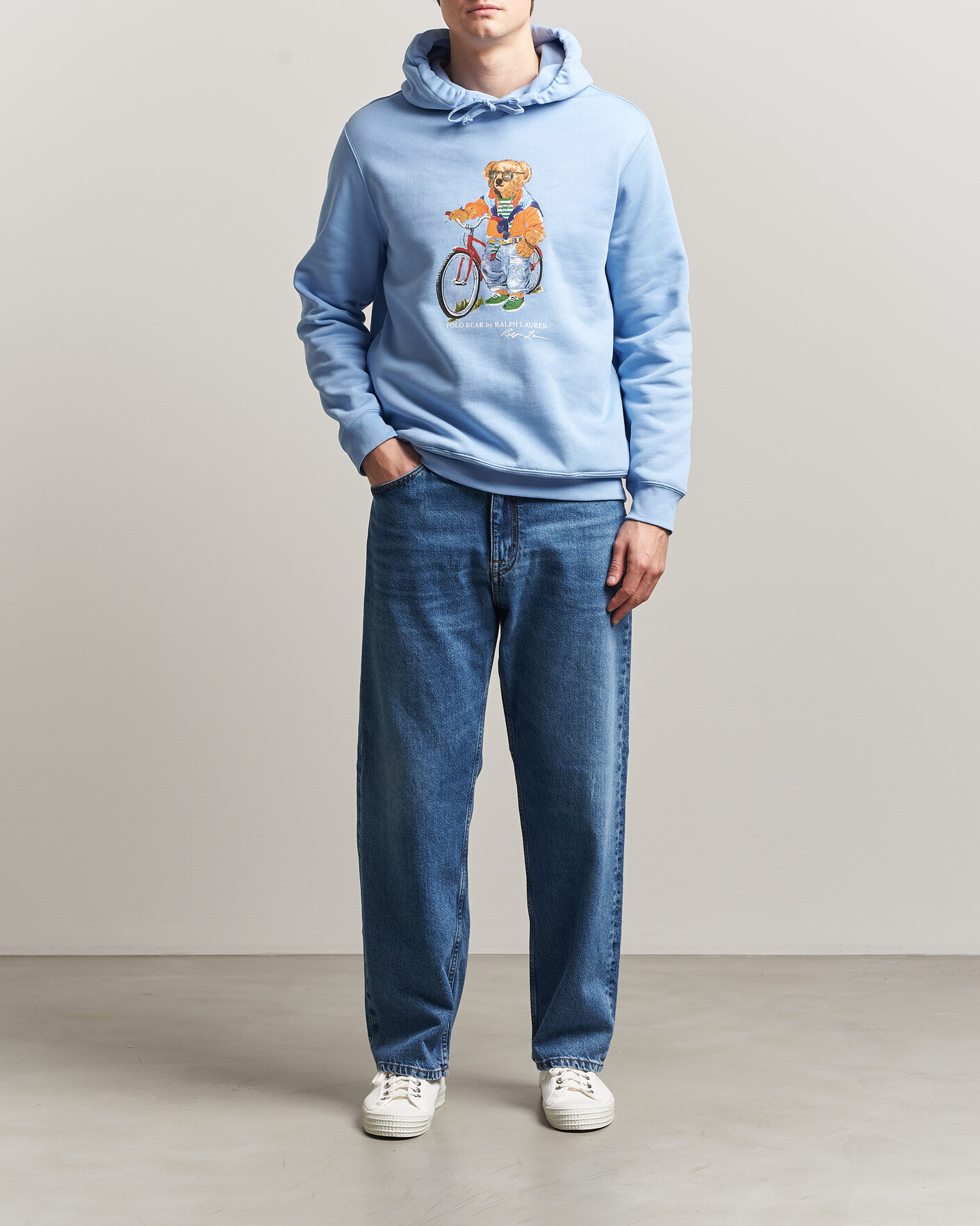 Uomini | Maglieria | Polo Ralph Lauren | Fleece Bear Hoodie Austin Blue