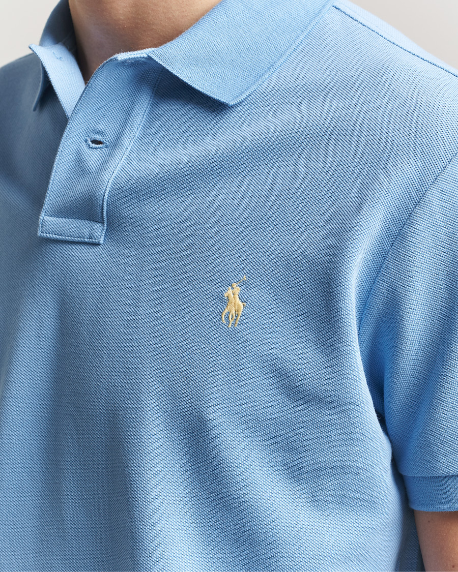 Uomini | Polo | Polo Ralph Lauren | Custom Slim Fit Polo Bristol Blue