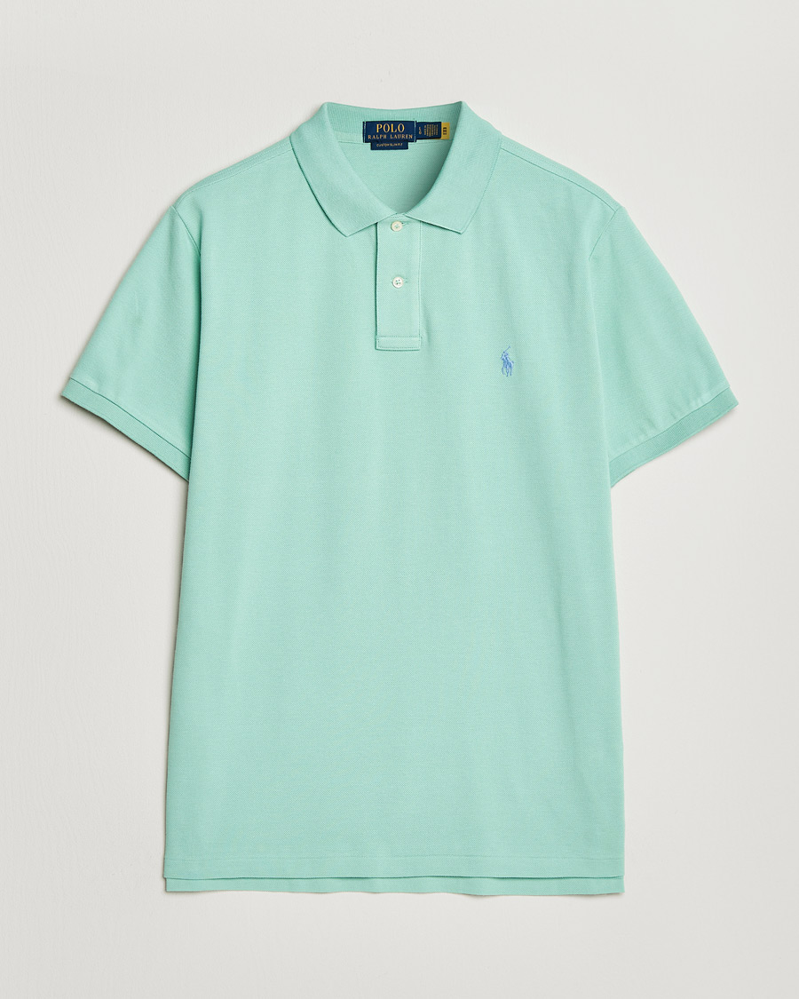 Uomini | Polo | Polo Ralph Lauren | Custom Slim Fit Polo Celadon